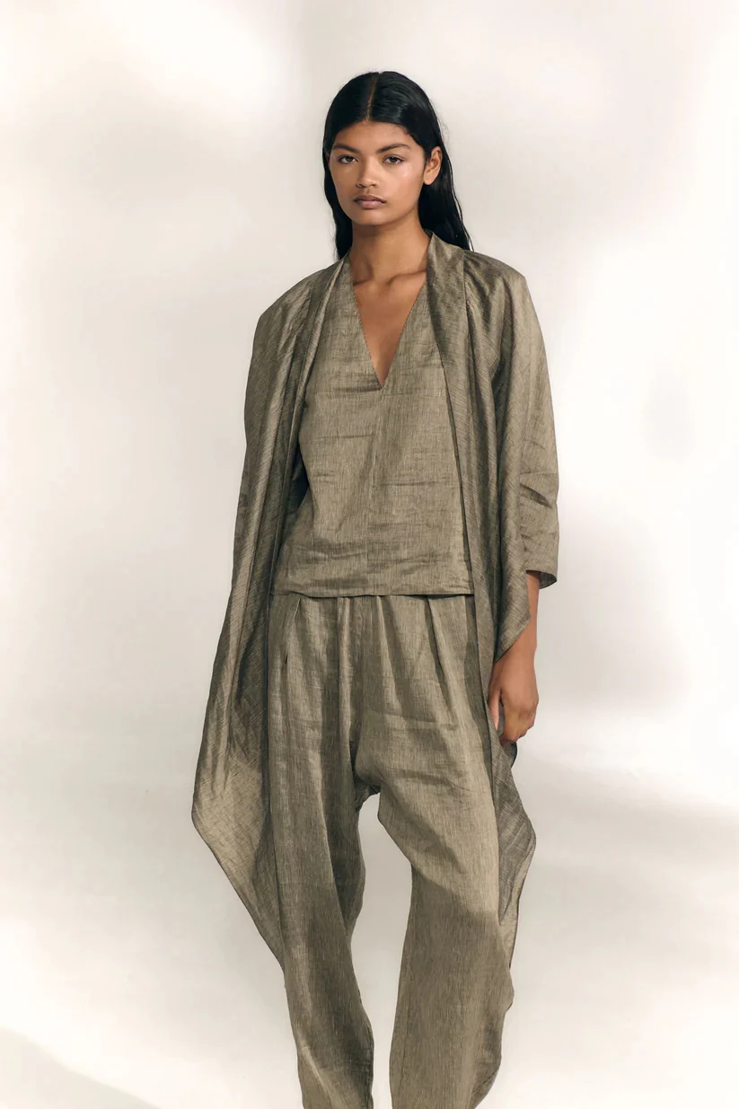 Cortana SS26 ARIA Casual Trousers CTN-SS26-A4390-GREY VISON STRIPES - Image 12