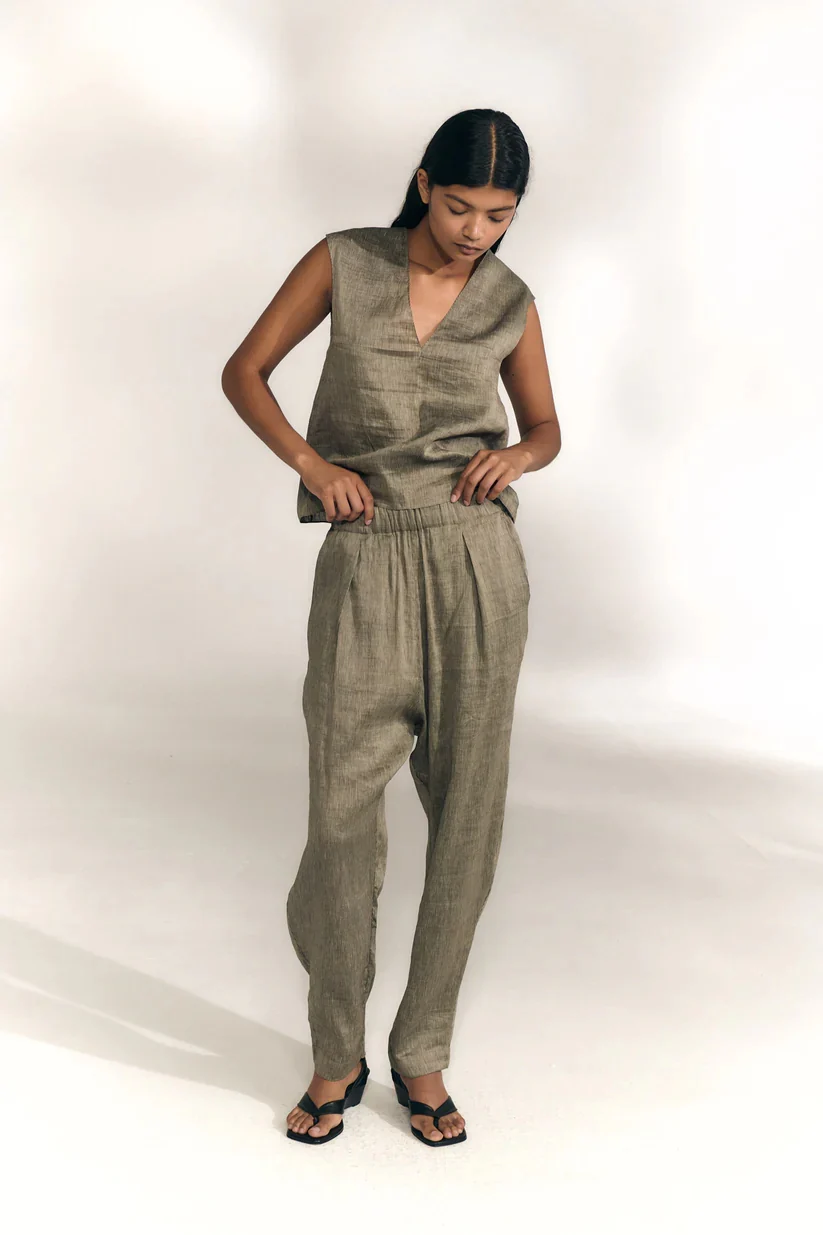 Cortana SS26 ARIA Casual Trousers CTN-SS26-A4390-GREY VISON STRIPES - Image 16