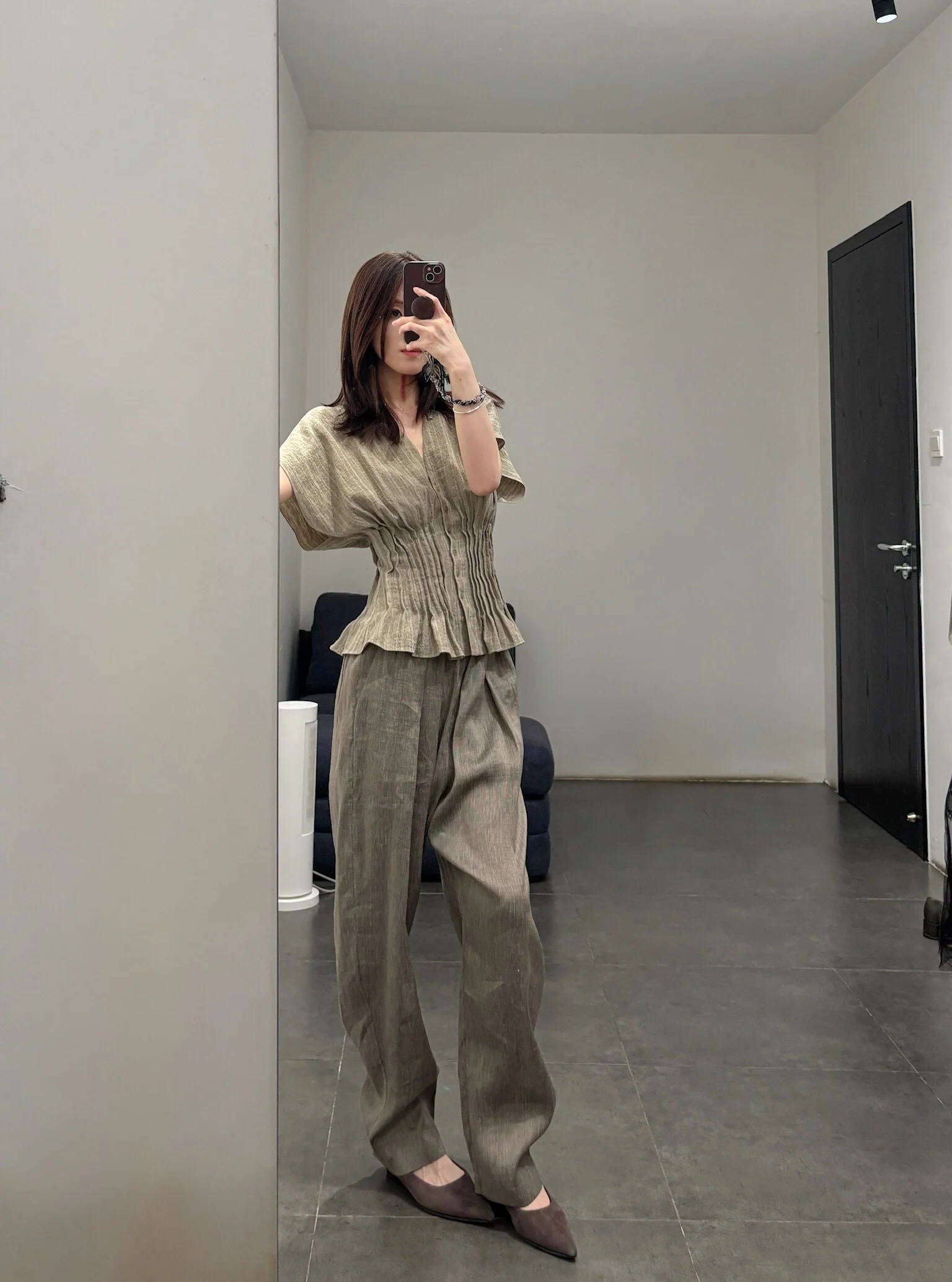 Cortana SS26 ARIA Casual Trousers CTN-SS26-A4390-GREY VISON STRIPES - Image 18