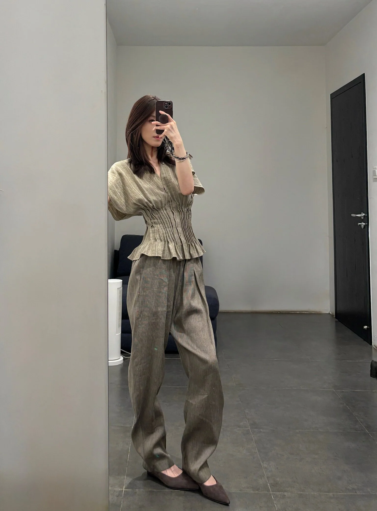 Cortana SS26 ARIA Casual Trousers CTN-SS26-A4390-GREY VISON STRIPES - Image 19