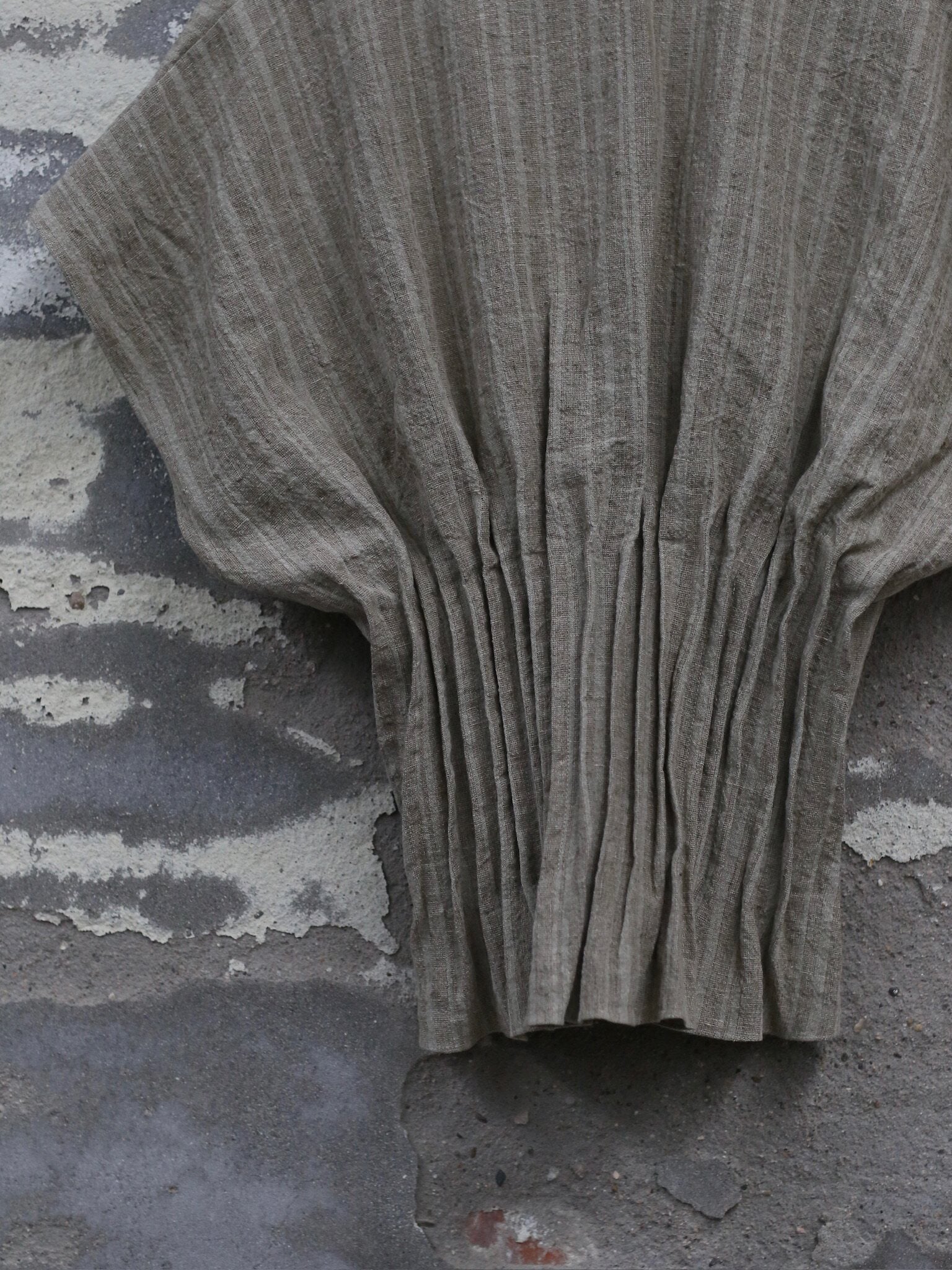 Cortana SS26 Camila Shirt CTN-SS26-A0606-GREYISH GREEN STRIPES - Image 9