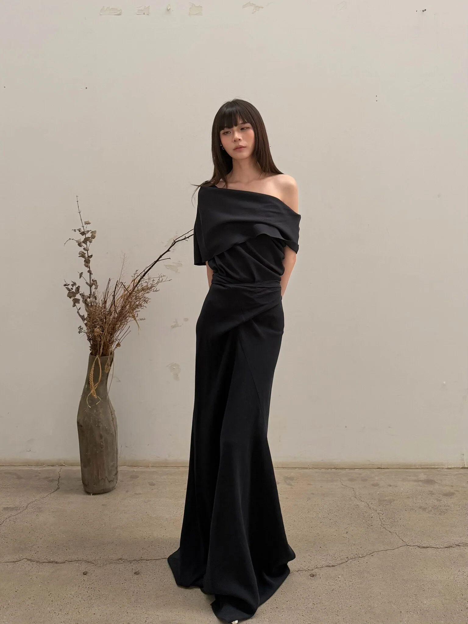Cortana SS26 ONARA Dress CTN-SS26-A3867-NAVY PURO - Image 13