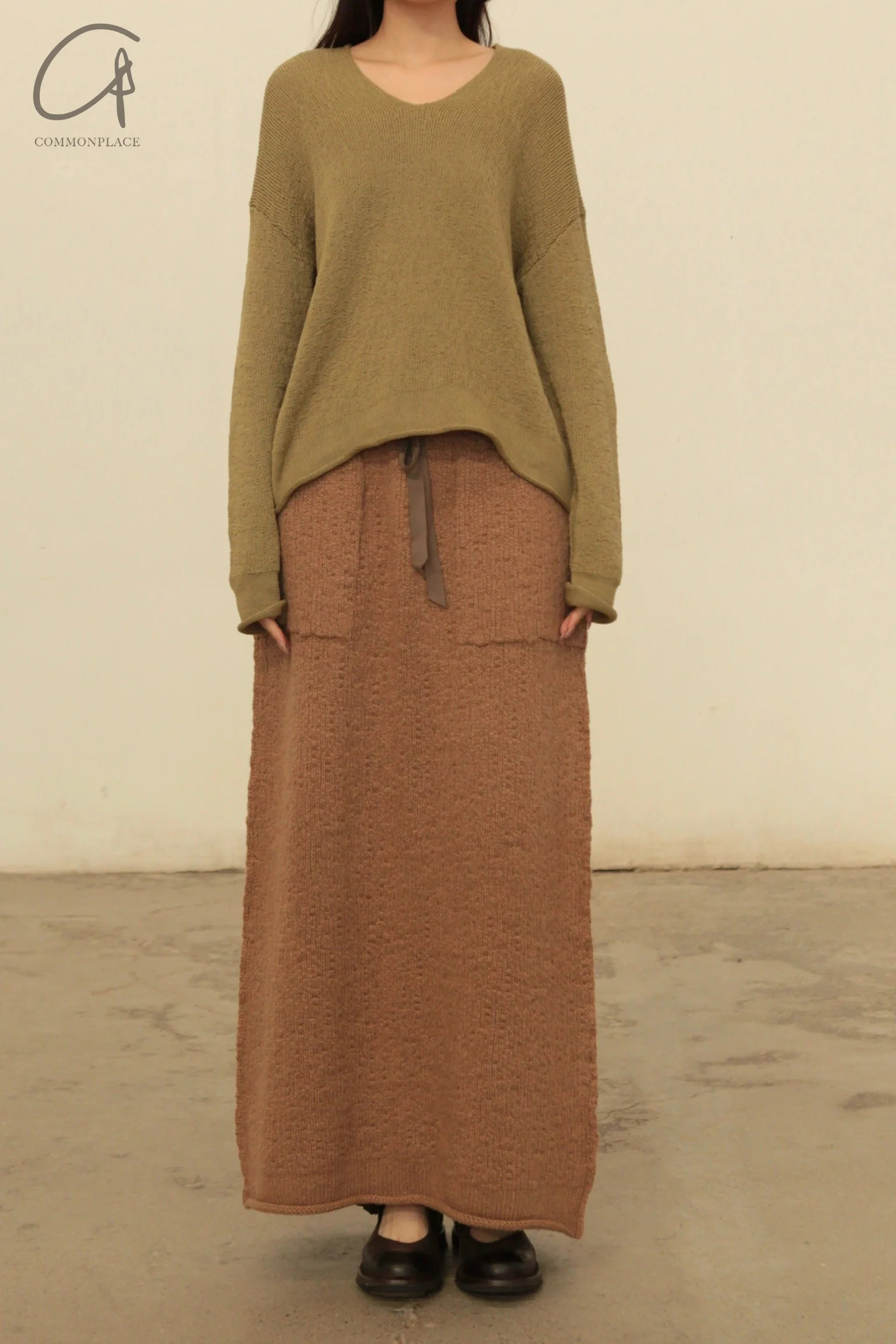 Daniel Andresen 24 autumn and winter camel hair knit thick skirt series Belgium handmade DA-CILANTRO-CAMEL - Image 7