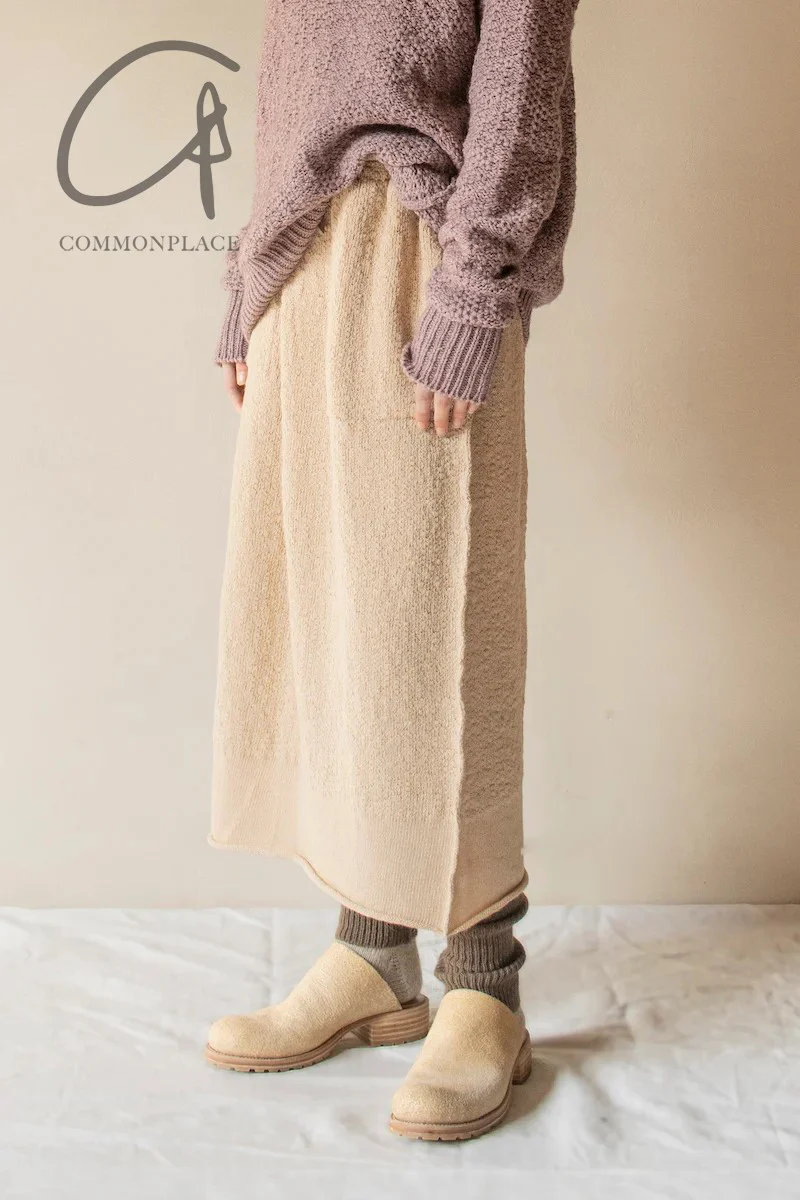 Daniel Andresen 24 autumn and winter camel hair skirt with pockets and belt, handmade in Belgium, DA-ENDRO-ALBINO - Image 5