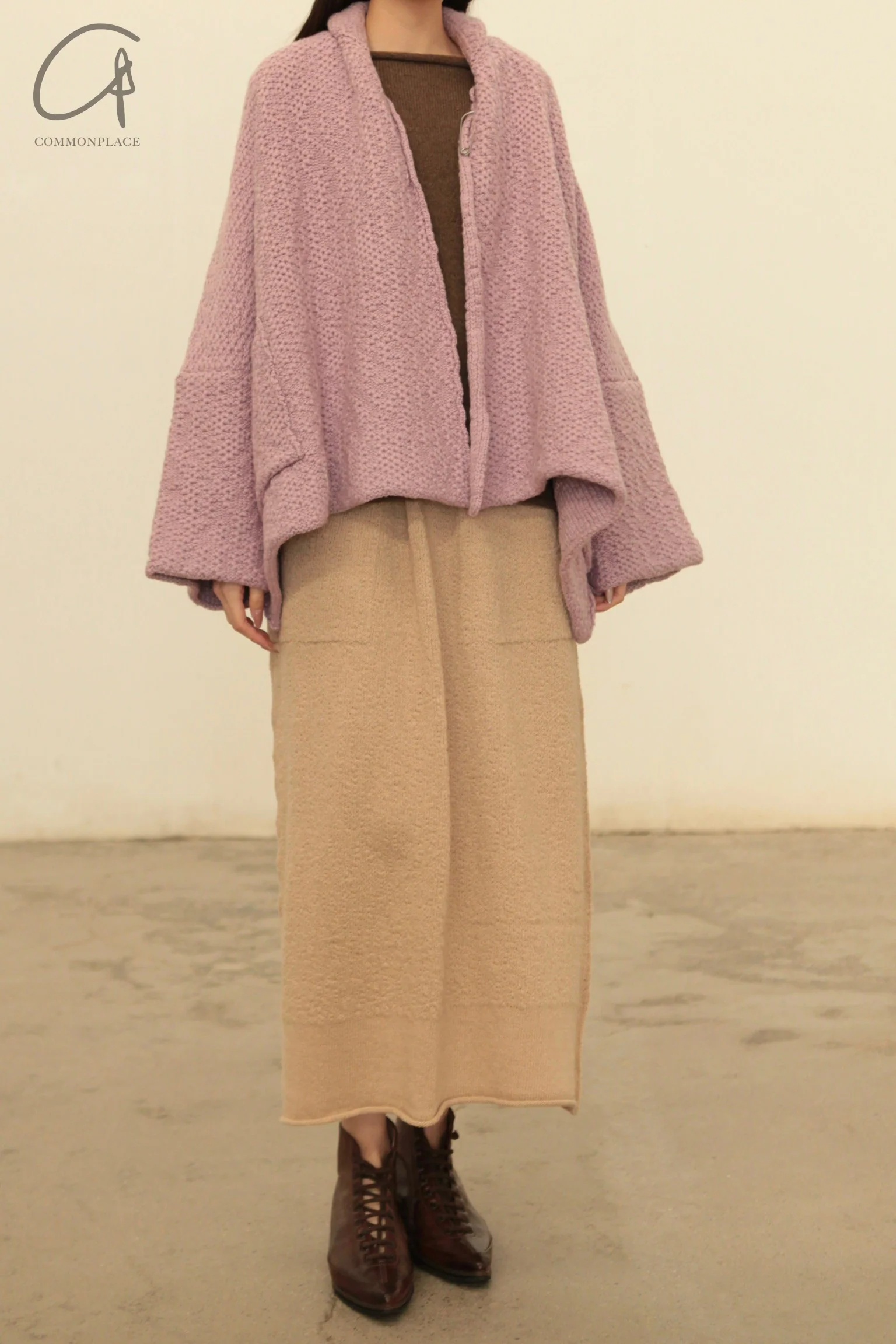 Daniel Andresen 24 autumn and winter camel hair skirt with pockets and belt, handmade in Belgium, DA-ENDRO-ALBINO - Image 7