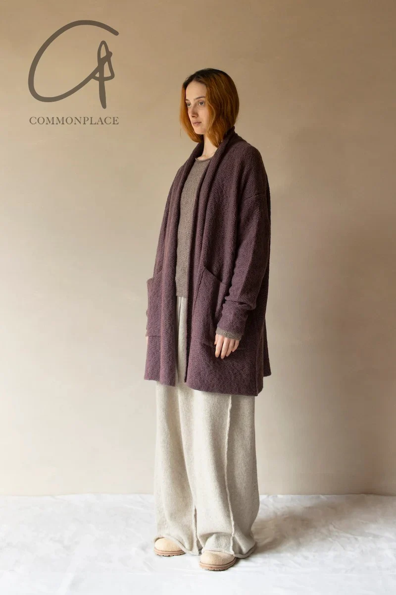 Daniel Andresen 24 autumn and winter cashmere loose fit cardigan Belgium DA-KORARIMA-MAUVE mauve KORARIMA - Image 7