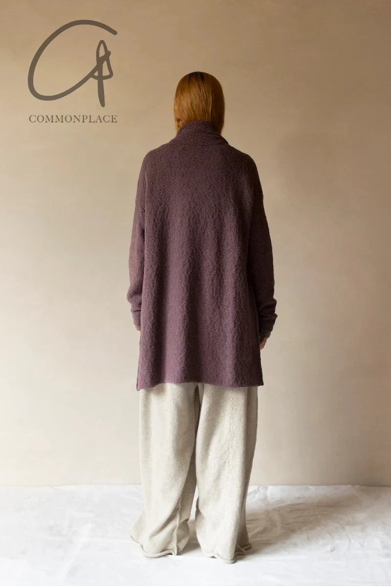 Daniel Andresen 24 autumn and winter cashmere loose fit cardigan Belgium DA-KORARIMA-MAUVE mauve KORARIMA - Image 8