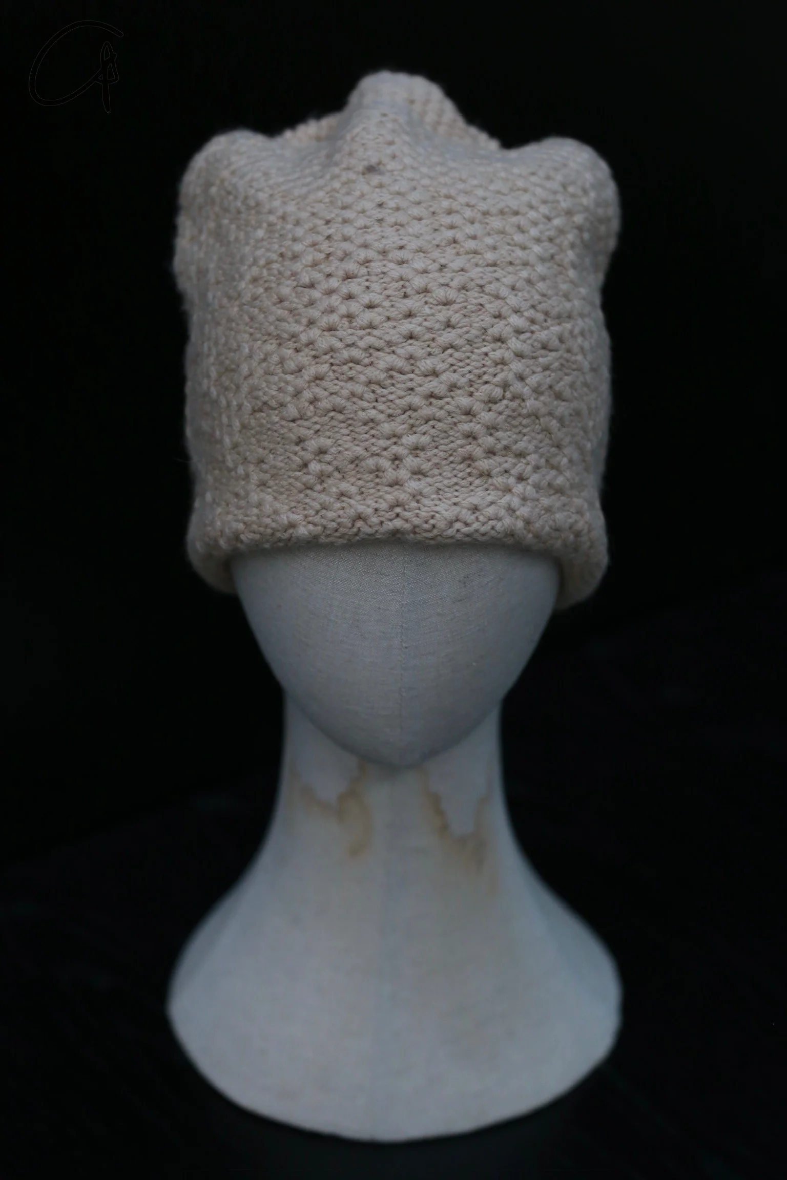 Daniel Andresen 24 Autumn Winter Hat Collection III Belgian Knitted Handmade DA-DUKKAH-ALBINO-F DUKKAH ALBINO ARTEMESIA