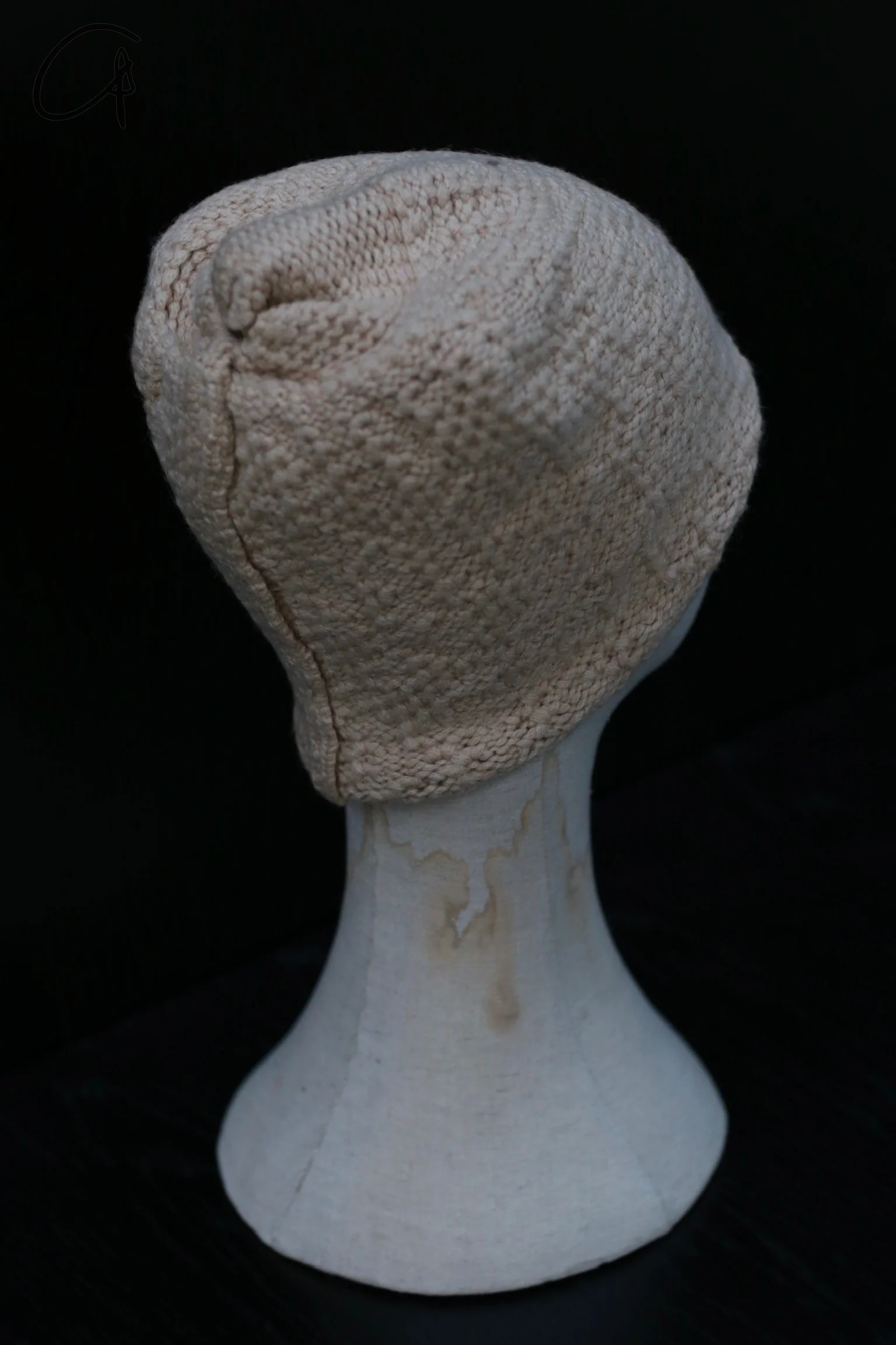Daniel Andresen 24 Autumn Winter Hat Collection III Belgian Knitted Handmade DA-DUKKAH-ALBINO-F DUKKAH ALBINO ARTEMESIA - Image 3