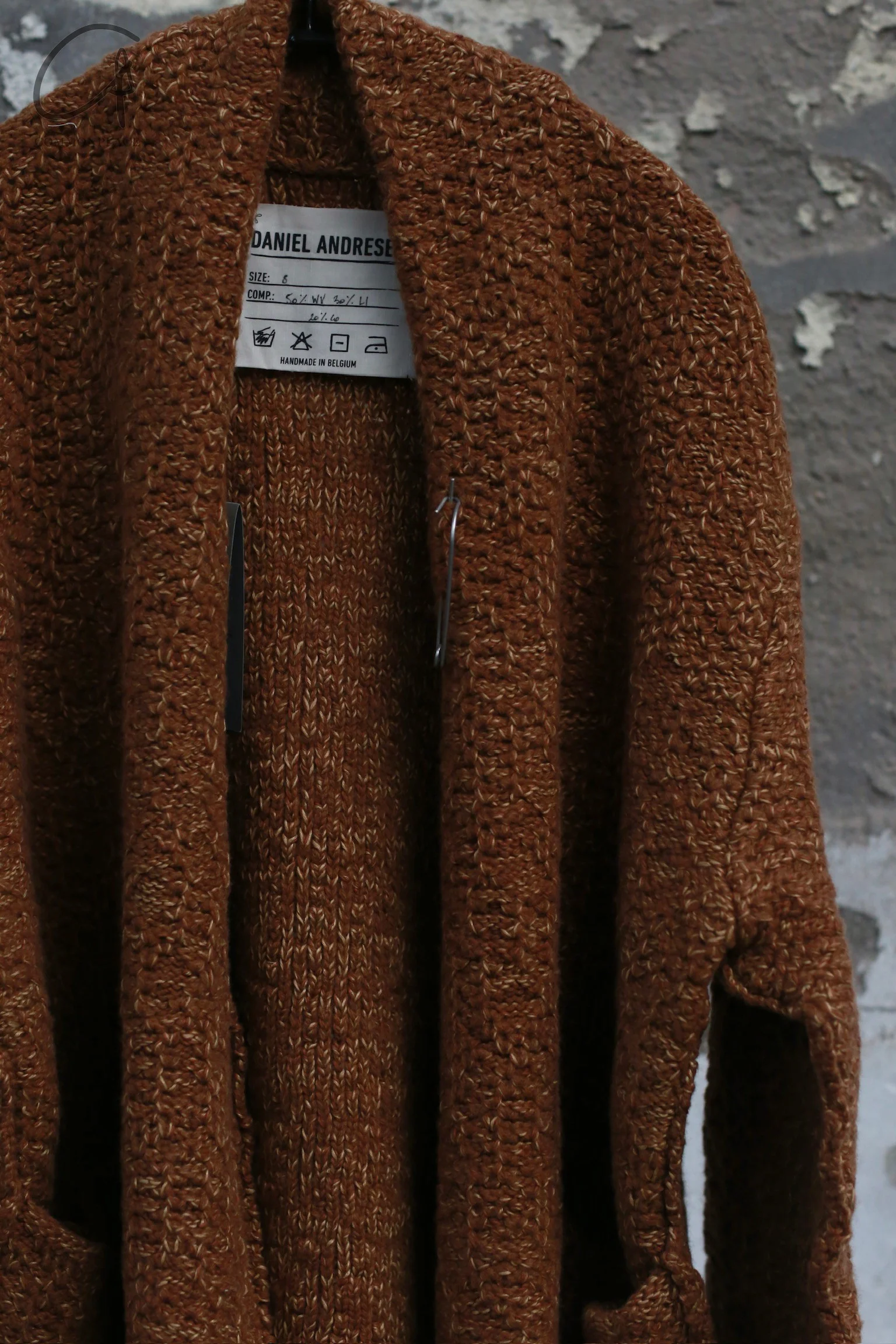 Daniel Andresen 24 Autumn/Winter Wool/Linen Knit Jacket Belgium DA-SUMAC-CAMEL SUMAC - Image 2