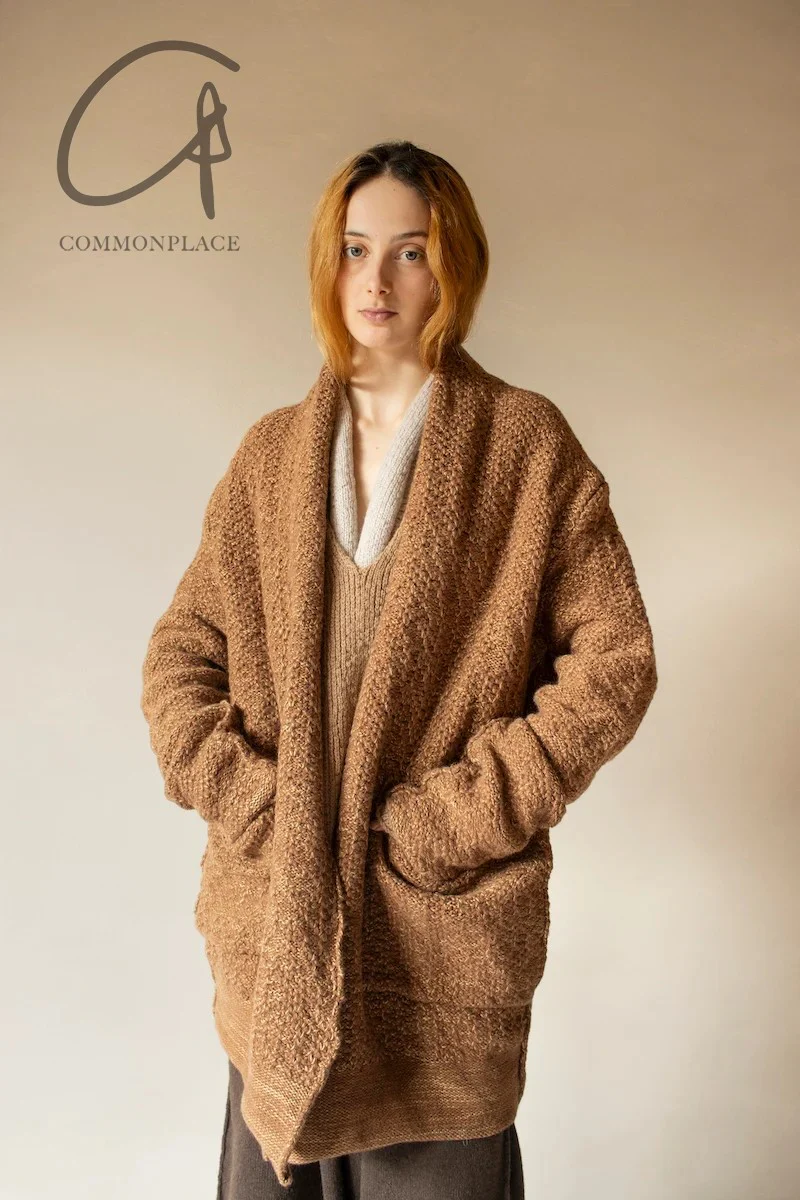 Daniel Andresen 24 Autumn/Winter Wool/Linen Knit Jacket Belgium DA-SUMAC-CAMEL SUMAC - Image 5