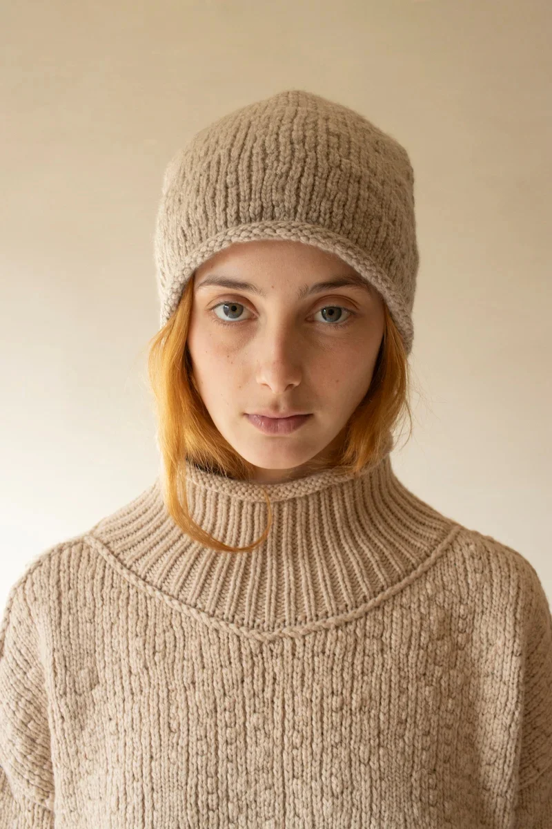 Daniel Andresen Beanie AKAN (PDA101) (6 Pure Cashmere Beige) - Image 6
