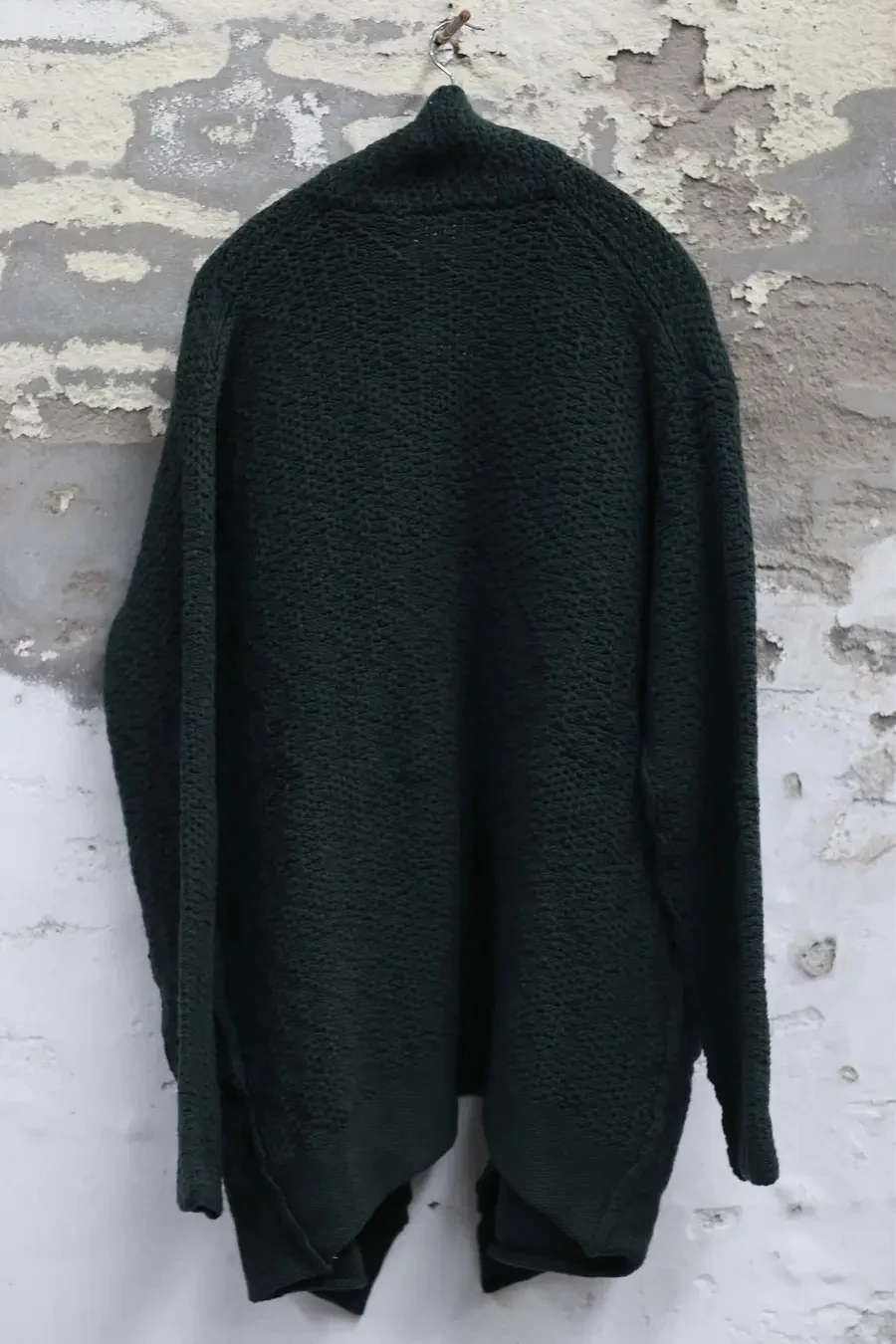 Daniel Andresen Thick Loose Cardigan NAGASE Pine (PDA14) Virgin Wool - Image 4