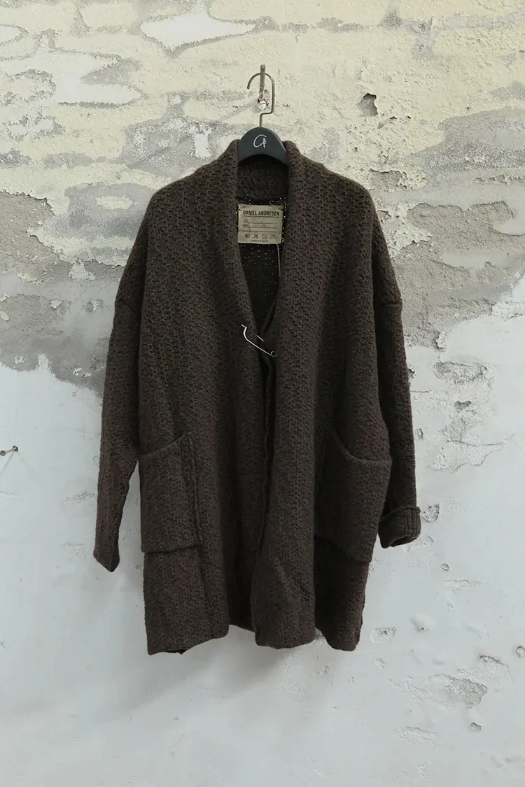 Daniel Andresen Classic Pin Cardigan Kousa Brown 7 (PDA6)