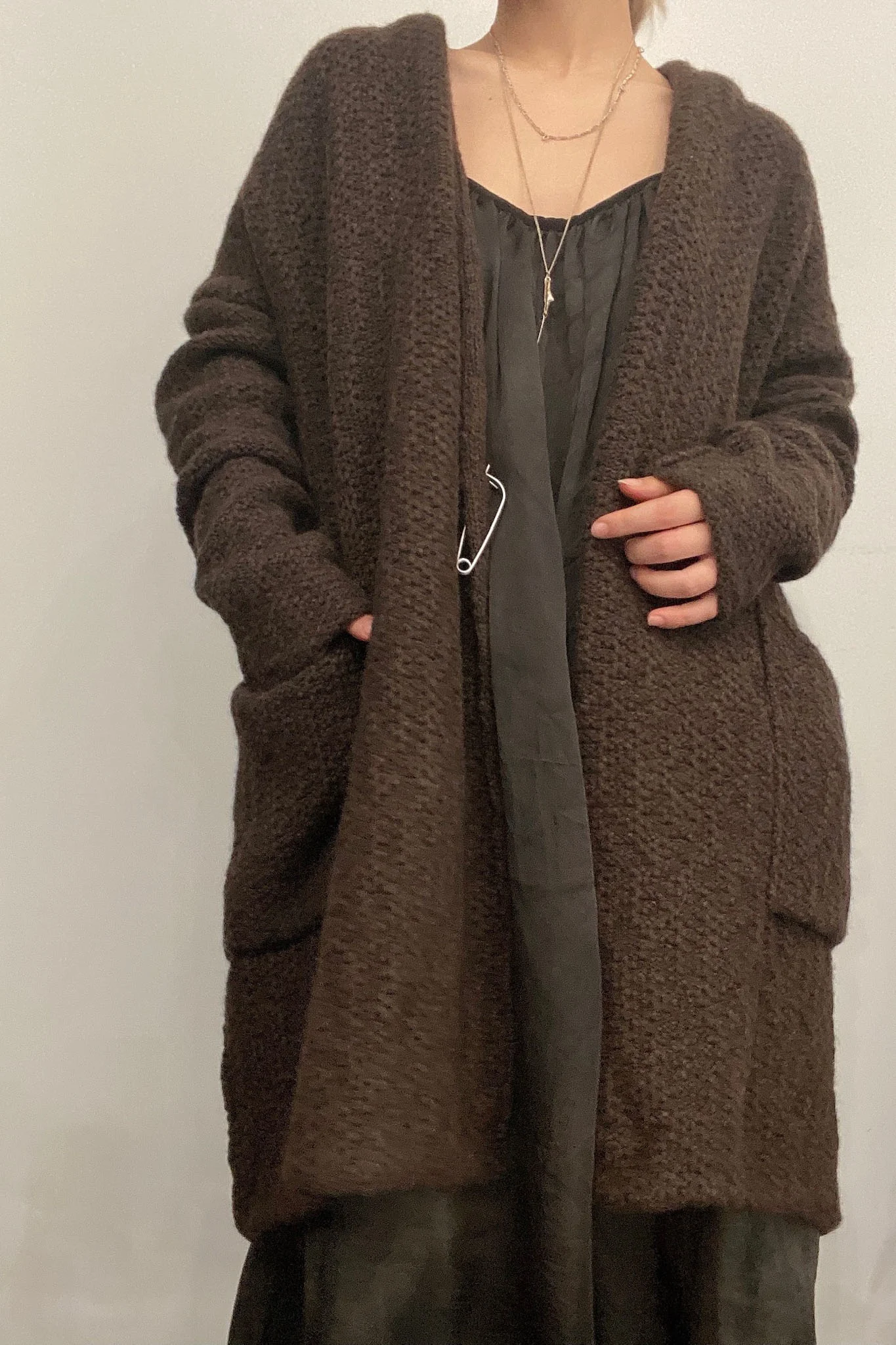 Daniel Andresen Classic Pin Cardigan Kousa Brown 7 (PDA6) - Image 14