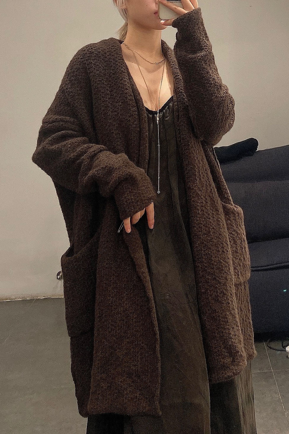 Daniel Andresen Classic Pin Cardigan Kousa Brown 7 (PDA6) - Image 17