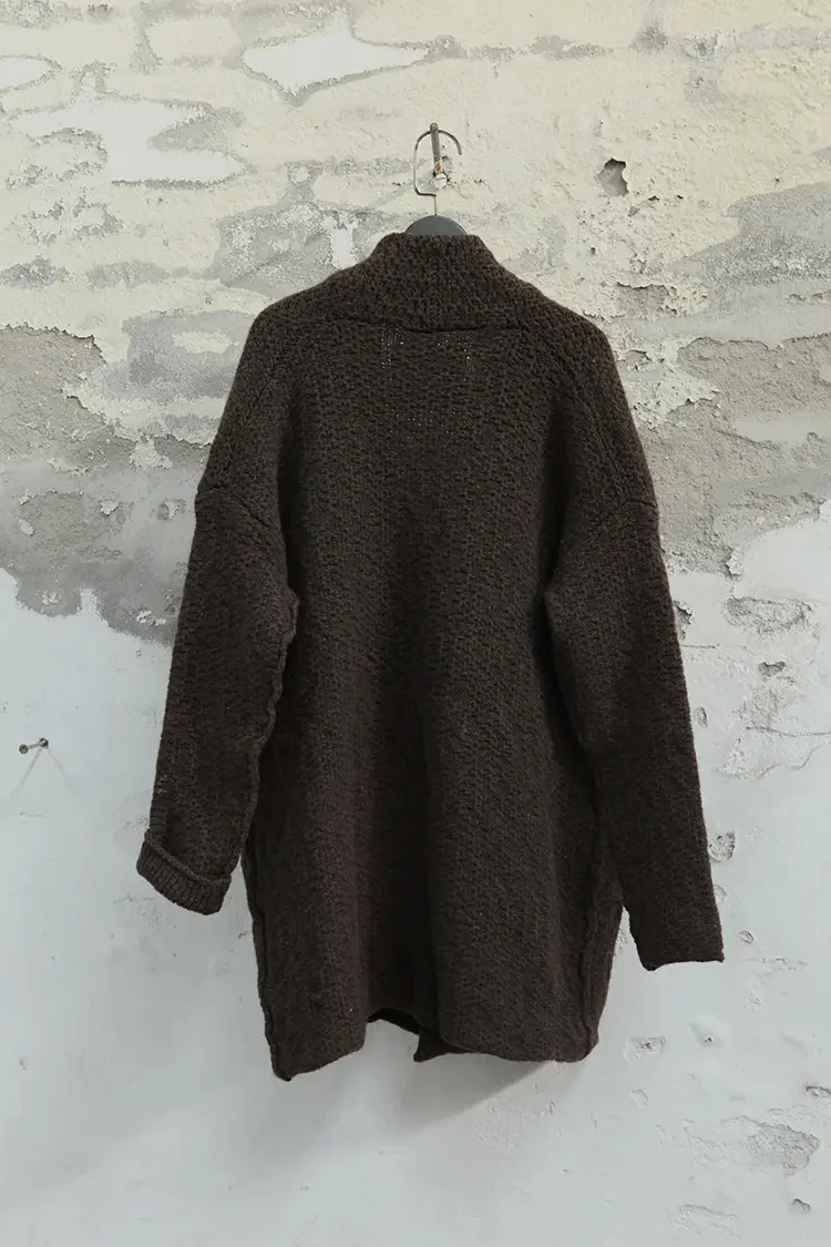 Daniel Andresen Classic Pin Cardigan Kousa Brown 7 (PDA6) - Image 3