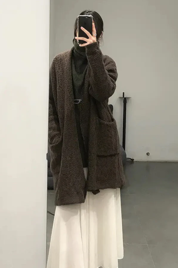 Daniel Andresen Classic Pin Cardigan Kousa Brown 7 (PDA6) - Image 5