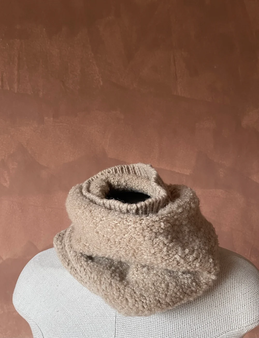 Daniel Andresen Fall/Winter 2025 Camel Hair Scarf, Belgian Knitwear DA-camassia-albino - Image 5