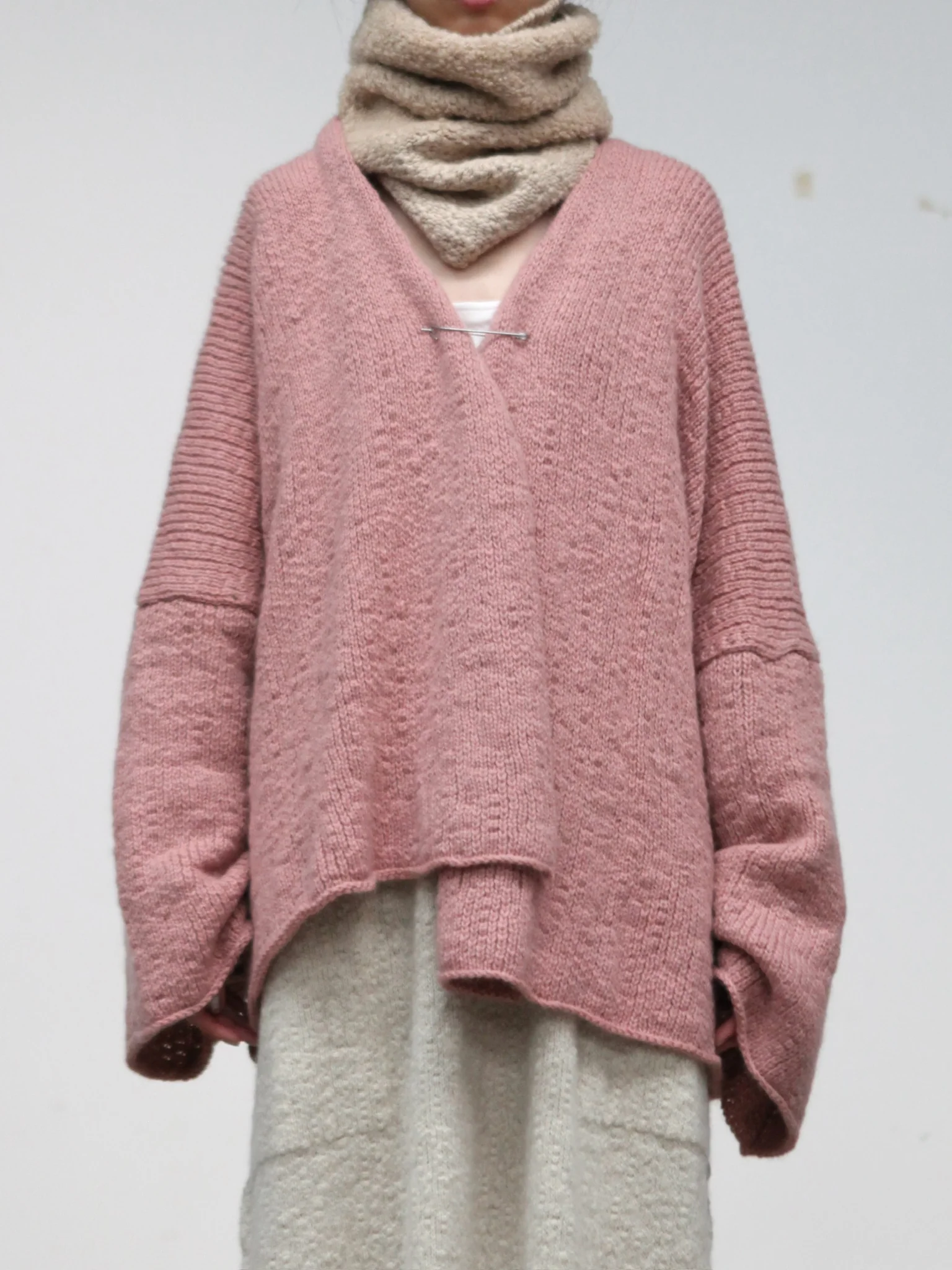 Daniel Andresen Fall/Winter 2025 Camel Hair Scarf, Belgian Knitwear DA-camassia-albino - Image 6