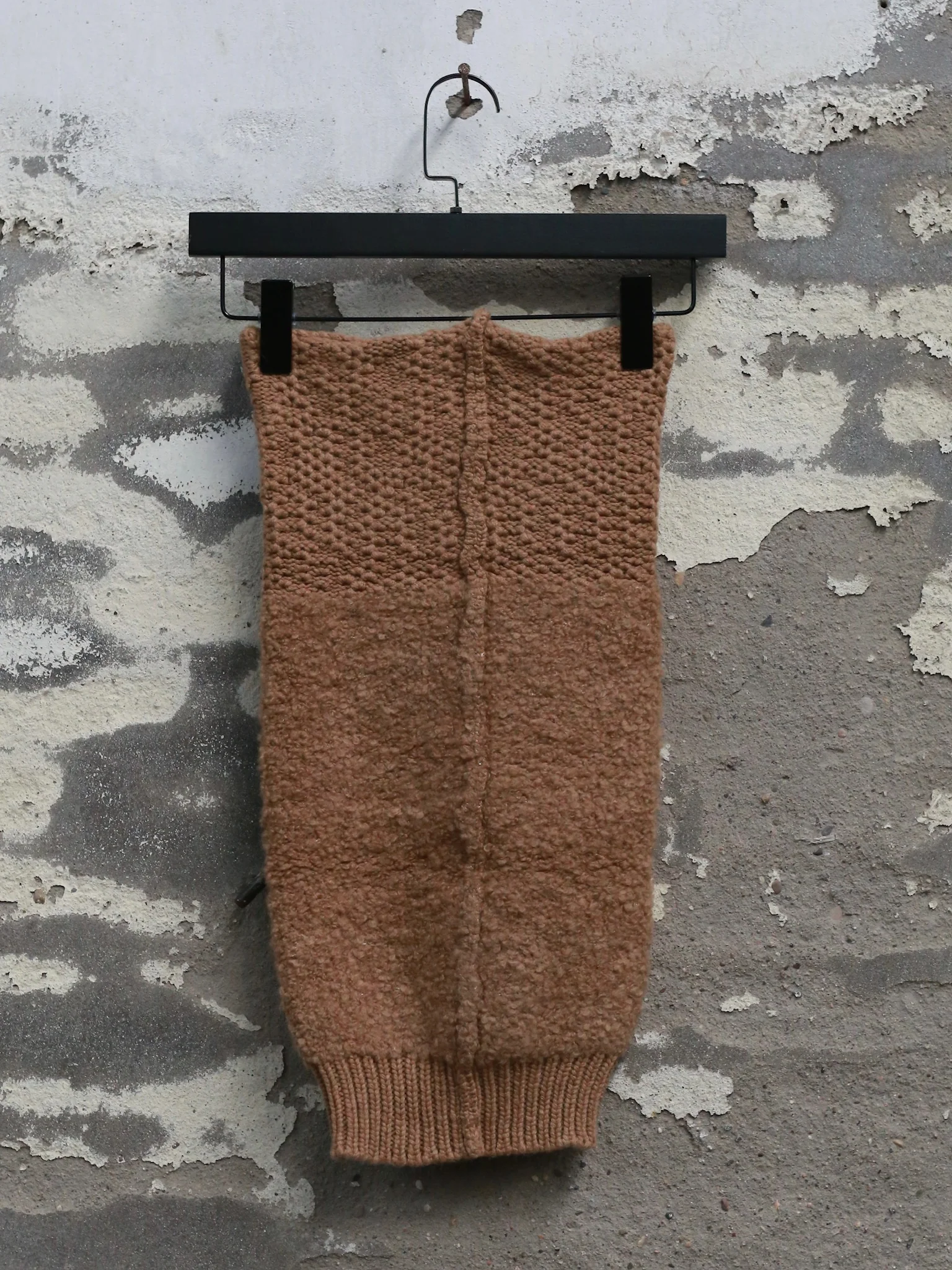 Daniel Andresen Fall/Winter 2025 Camel Hair Scarf, Belgian Knitwear DA-camassia-camel - Image 4