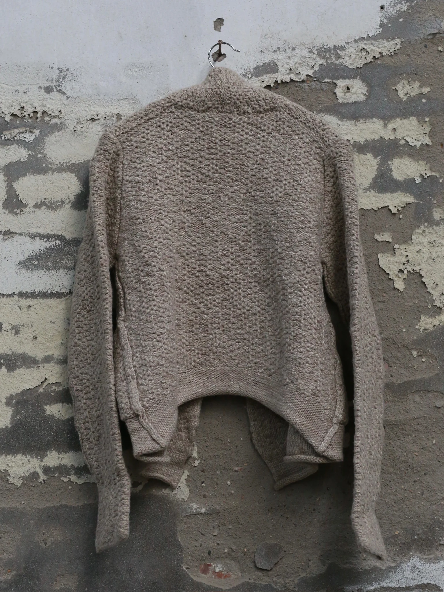 Daniel Andresen Fall/Winter 2025 Early Shear Wool Short Knit Jacket, Belgium DA-ficus-ecru - Image 6