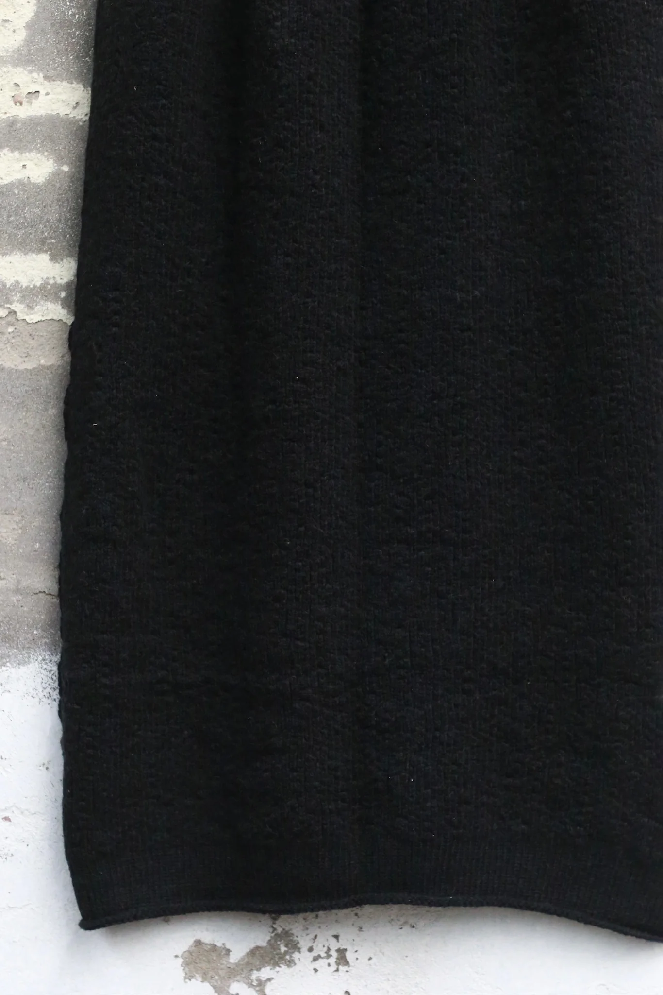 Daniel Andresen Fall/Winter 2025 Heavyweight Long Camel Hair Skirt, Belgian Handmade, DA-dracaena-black - Image 2