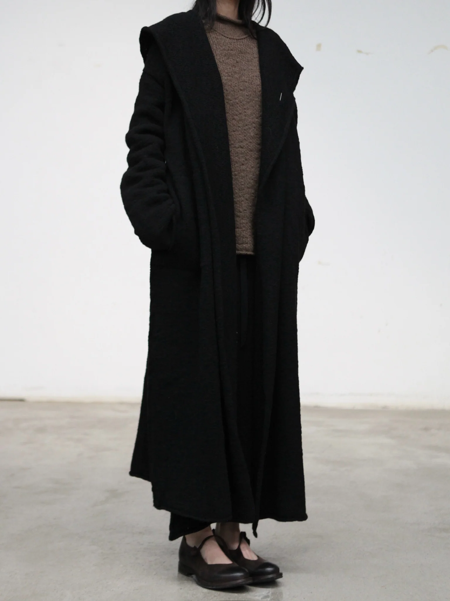 Daniel Andresen Fall/Winter 2025 Yak Wool Wide-Sleeve Pullover Sweater, Soft and Skin-Friendly, Belgium DA-sesame-pralinem - Image 4