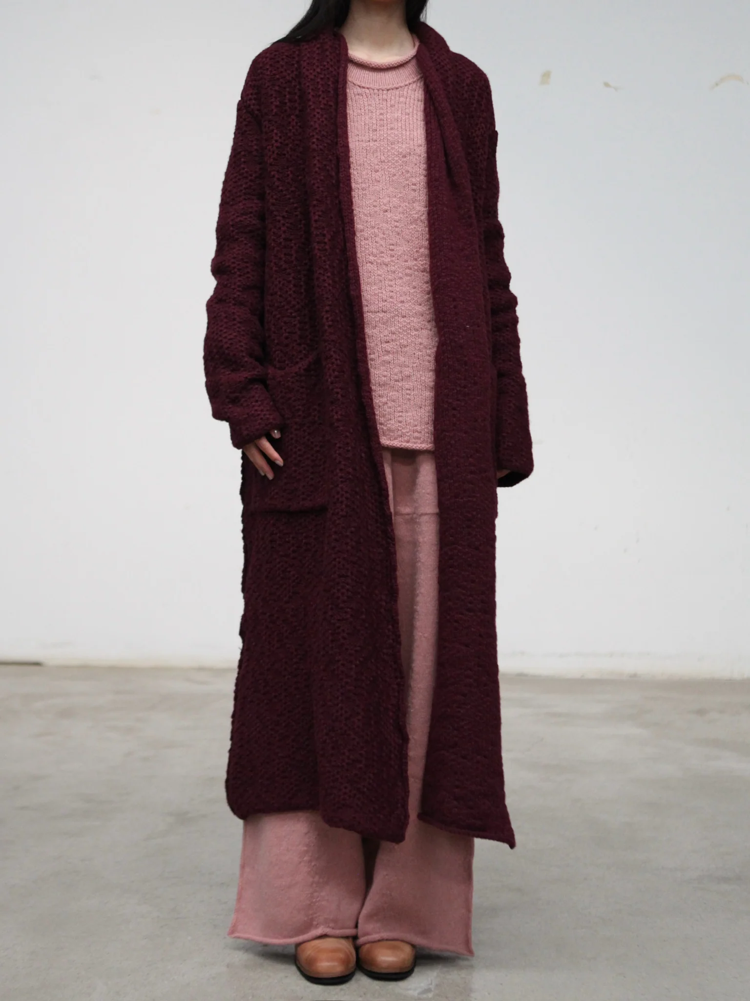 Daniel Andresen Fall/Winter 2025 Yak Wool Wide-Sleeve Pullover Sweater, Soft and Skin-Friendly, Belgium DA-sesame-rose - Image 13