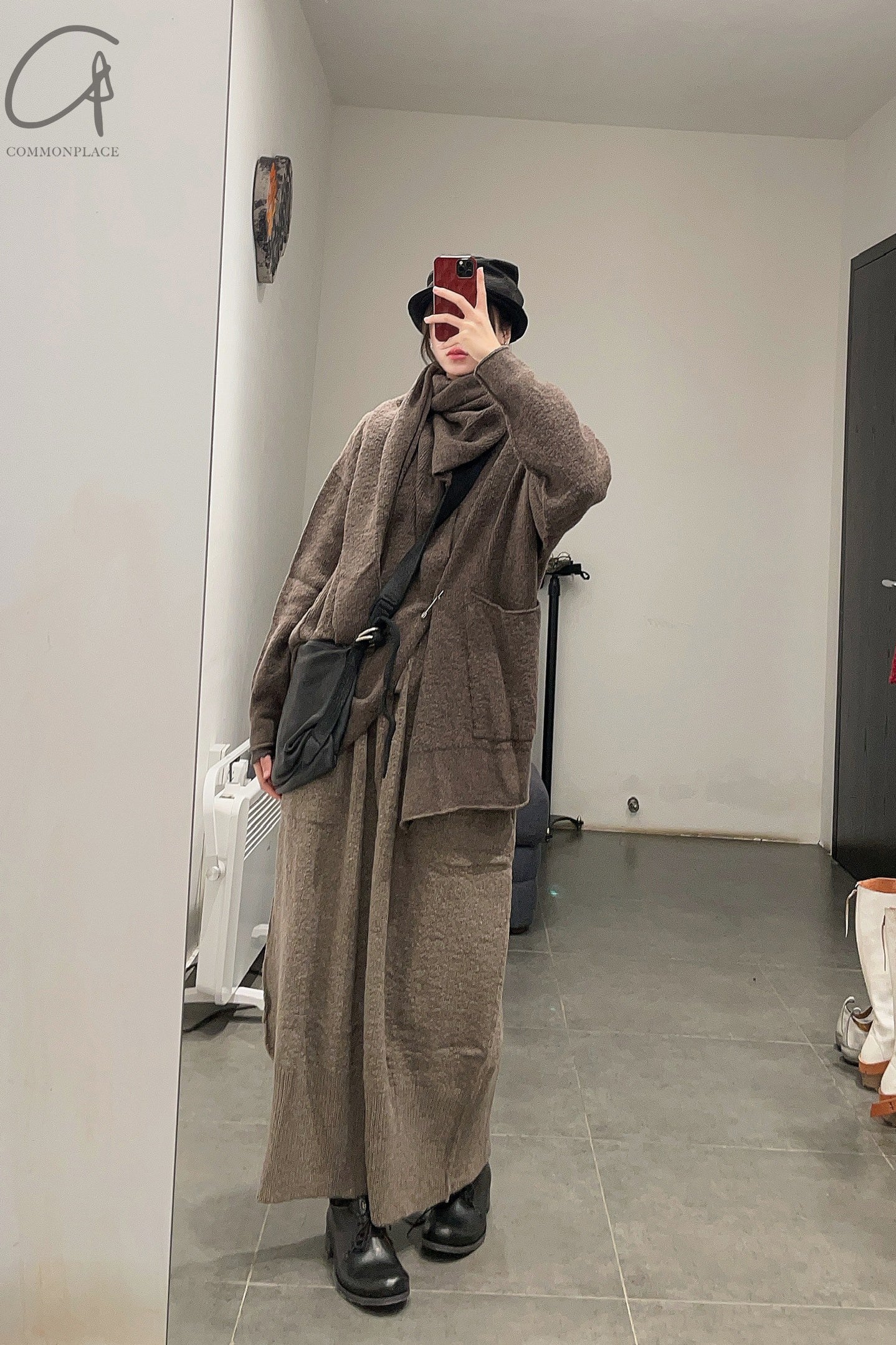 Daniel Andresen Knit Skirt Collection Handmade in Belgium DA-CARDINAL-SHA Virgin wool Sand PDA7 1 - Image 14
