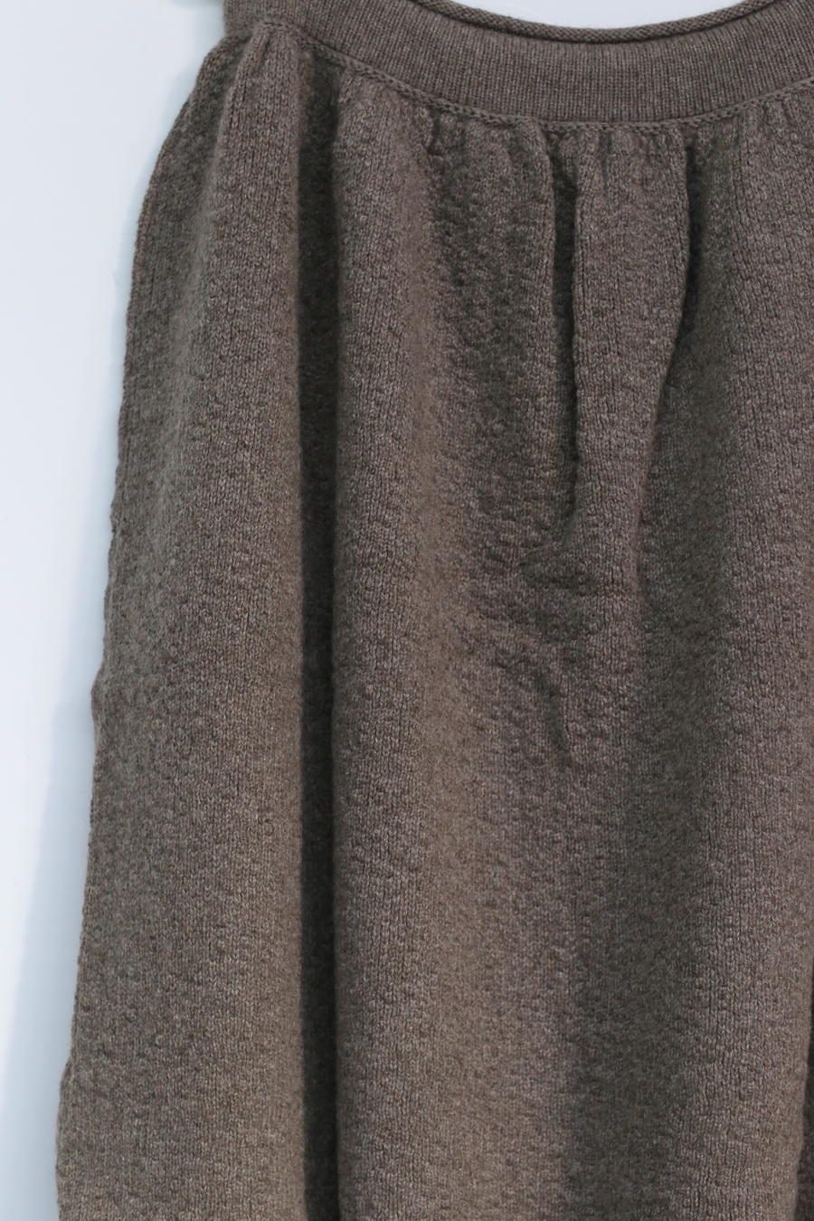 Daniel Andresen Knit Skirt Collection Handmade in Belgium DA-CARDINAL-SHA Virgin wool Sand PDA7 1 - Image 3