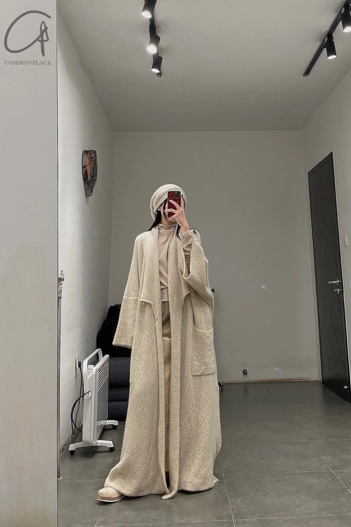 DanielAndresen Yak Wool Kimono Cardigan Belgium DA-CARNAITION-ECRU-CSHA Sand ECRU Long PDA13 - Image 22