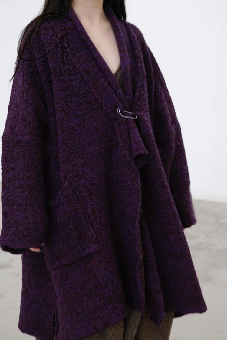 Daniel Andresen Kimono Knit Jacket GERBERA VIOLETTE PDA4 - Image 4