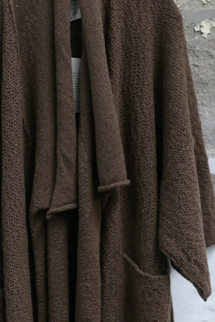 DanielAndresen Yak Wool Kimono Cardigan Belgium DA-CARNATION-GUOTANG Fructose PRALINE Long PDA13 - Image 2
