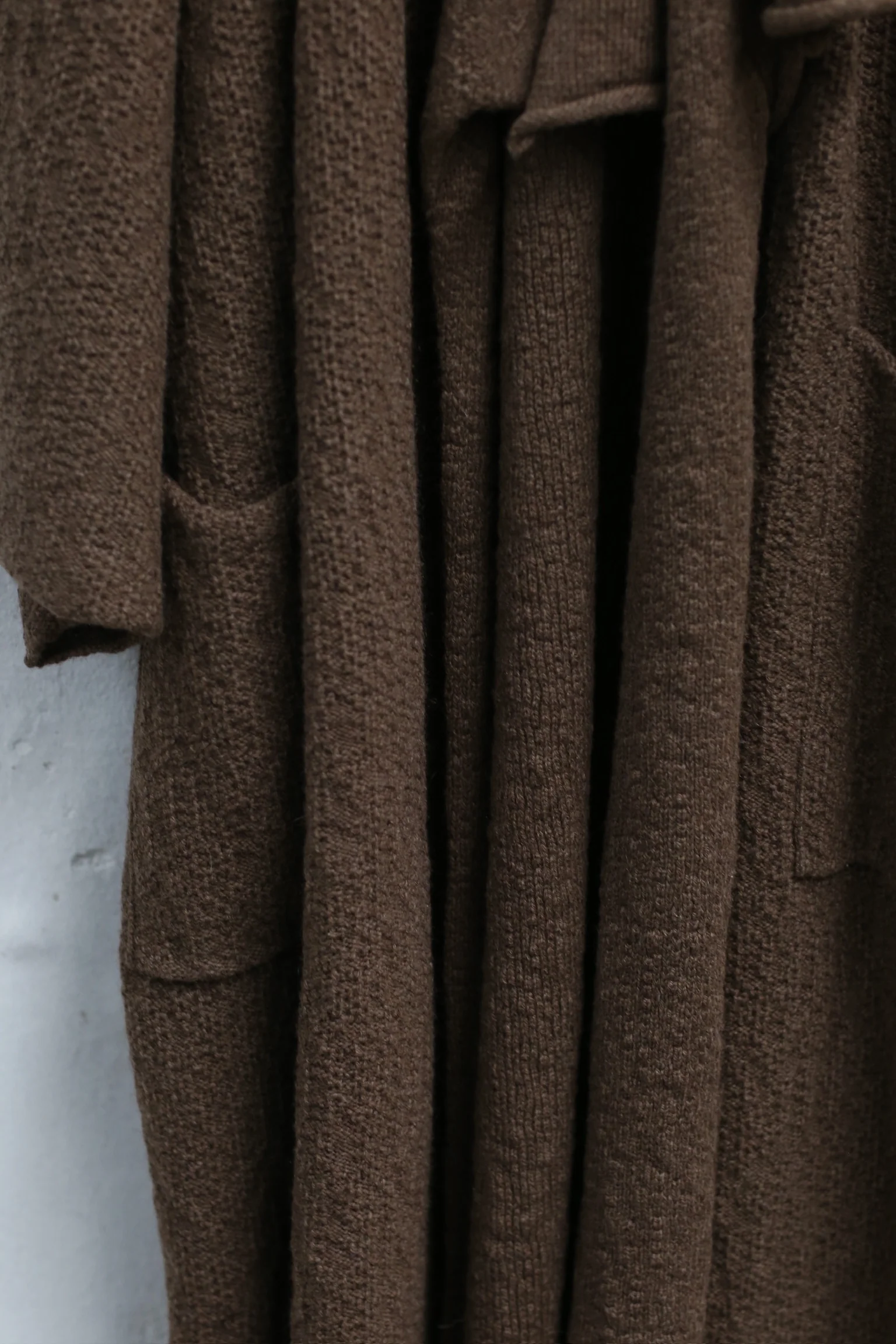 DanielAndresen Yak Wool Kimono Cardigan Belgium DA-CARNATION-GUOTANG Fructose PRALINE Long PDA13 - Image 3