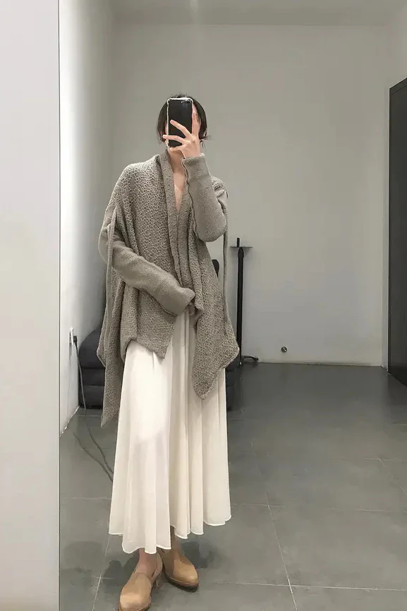 Daniel Andresen lace-up cashmere cardigan kiryat - Image 9