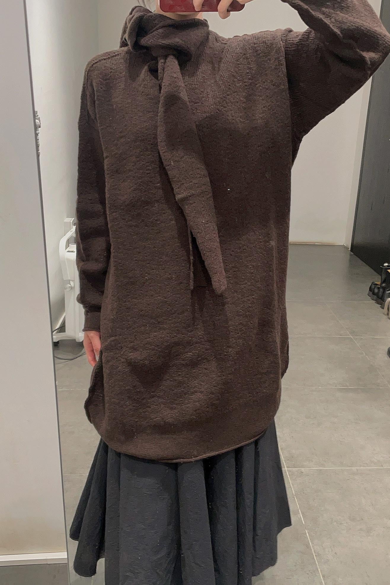 Daniel Andresen long sweater KIKAU brown (PDA12) - Image 5