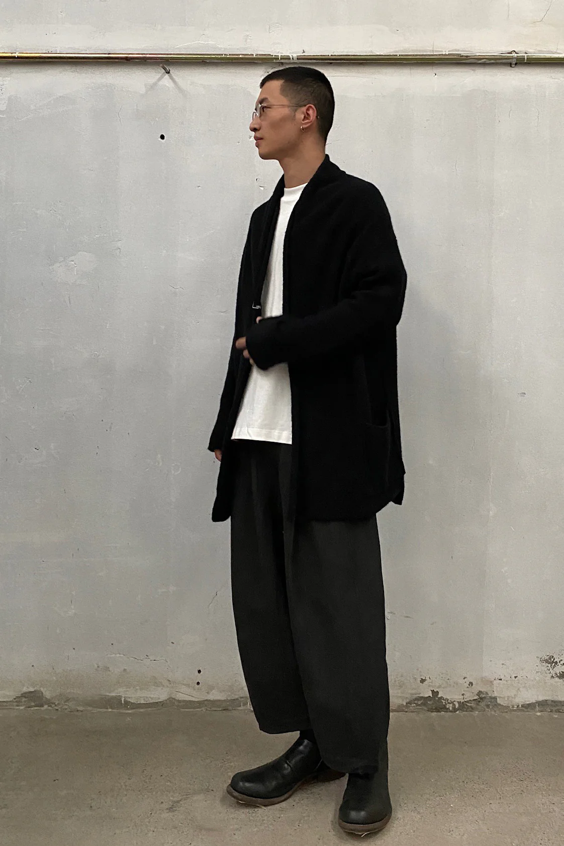 Daniel Andresen loose cardigan achill 1 black (PDA6) - Image 18