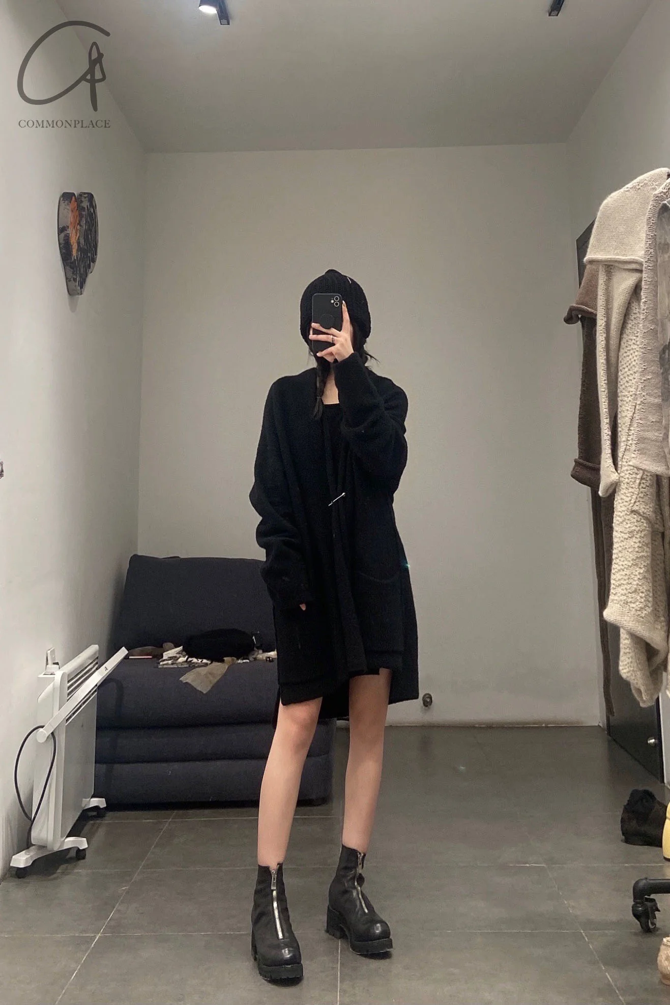 Daniel Andresen loose cardigan achill 1 black (PDA6) - Image 39
