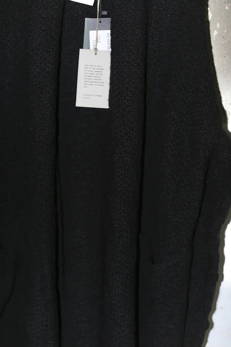 Daniel Andresen Loose Cardigan FALCON 7 Yak Down Black PDA6 - Image 2