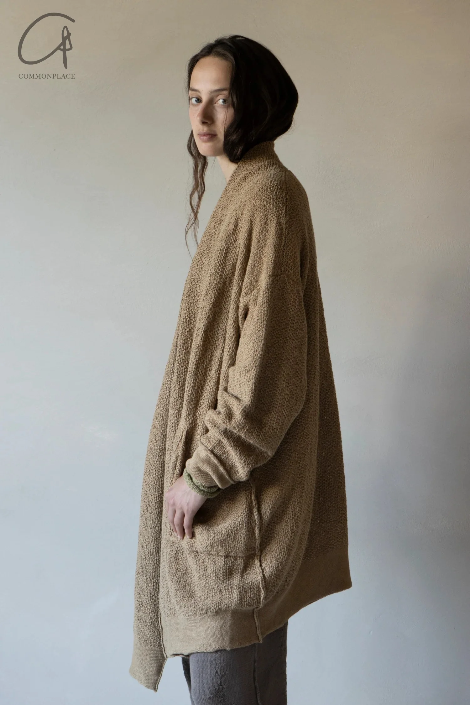 Daniel Andresen loose fit cardigan BETULA mink - Image 5
