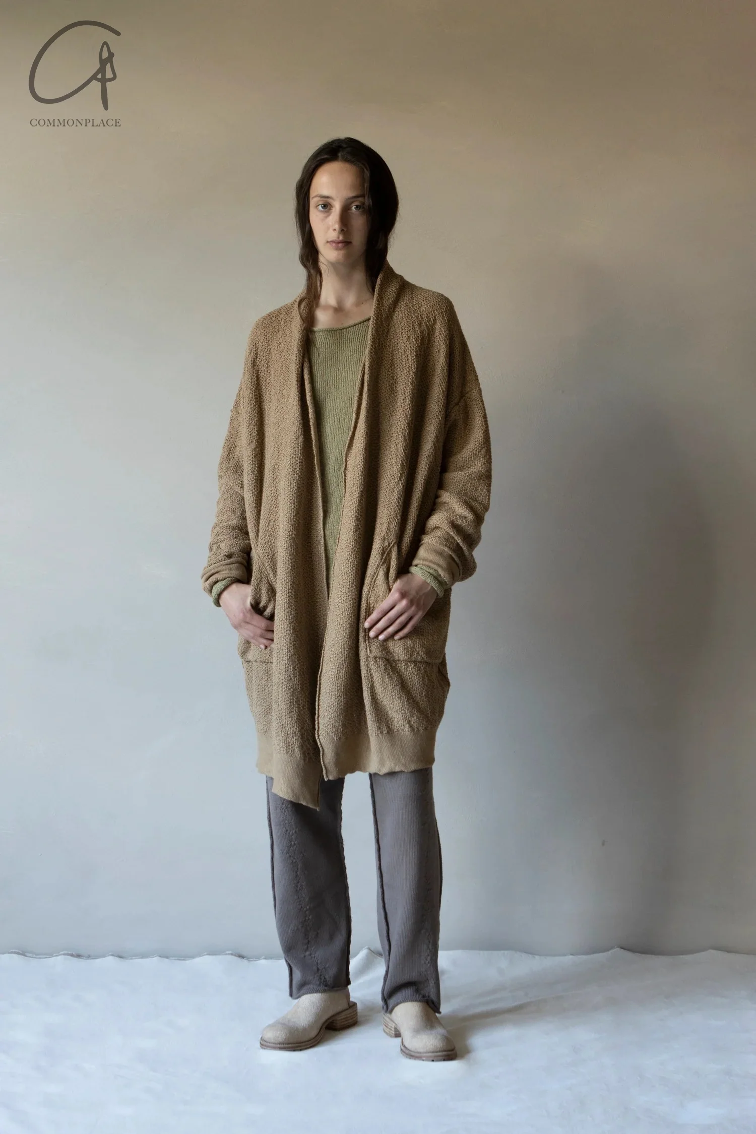 Daniel Andresen loose fit cardigan BETULA mink - Image 6