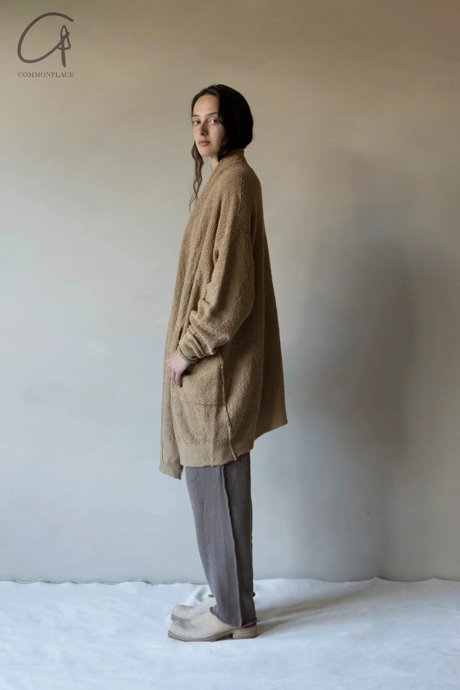 Daniel Andresen loose fit cardigan BETULA mink - Image 7