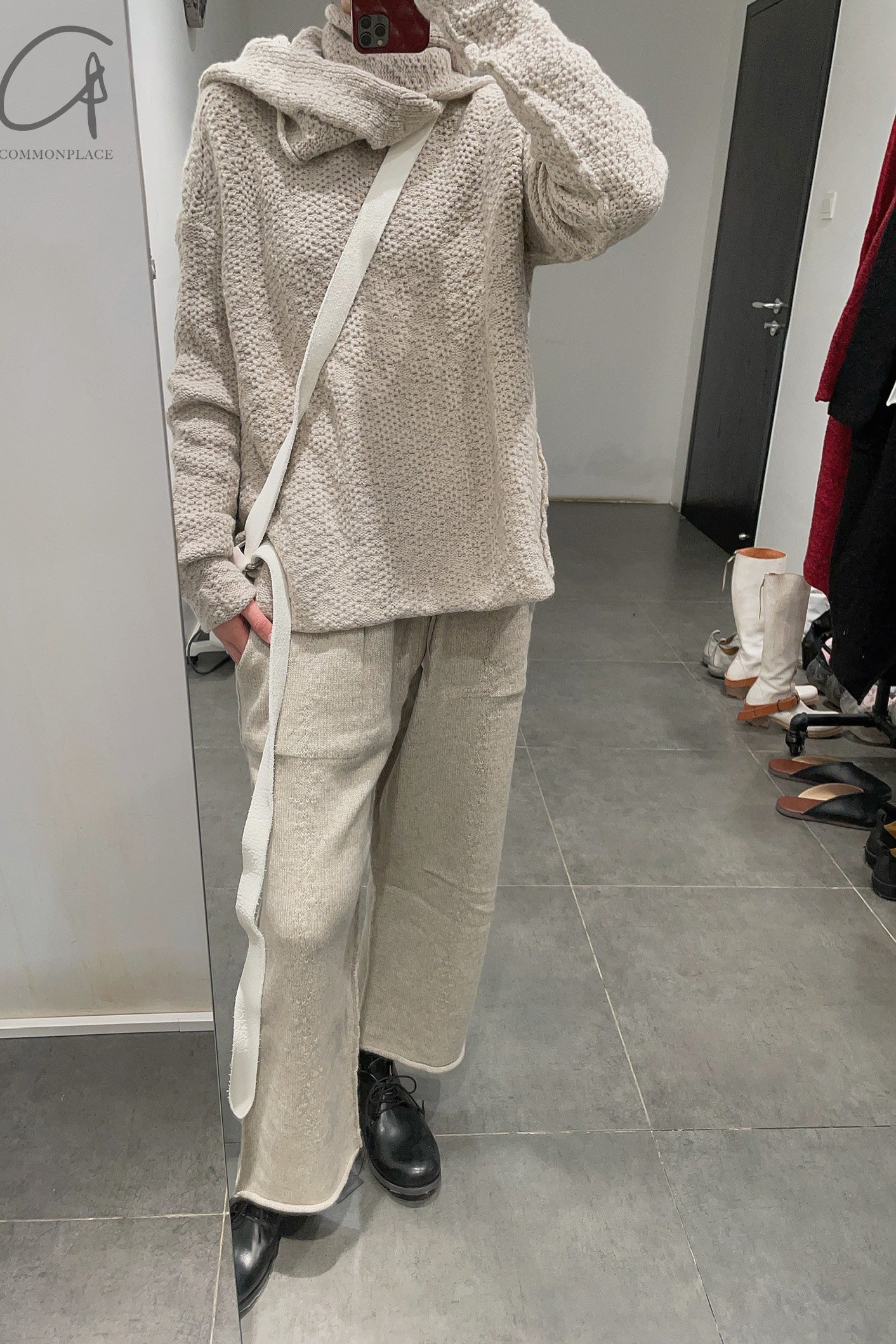 Daniel Andresen loose fitted trousers Cormorant beige - Image 12
