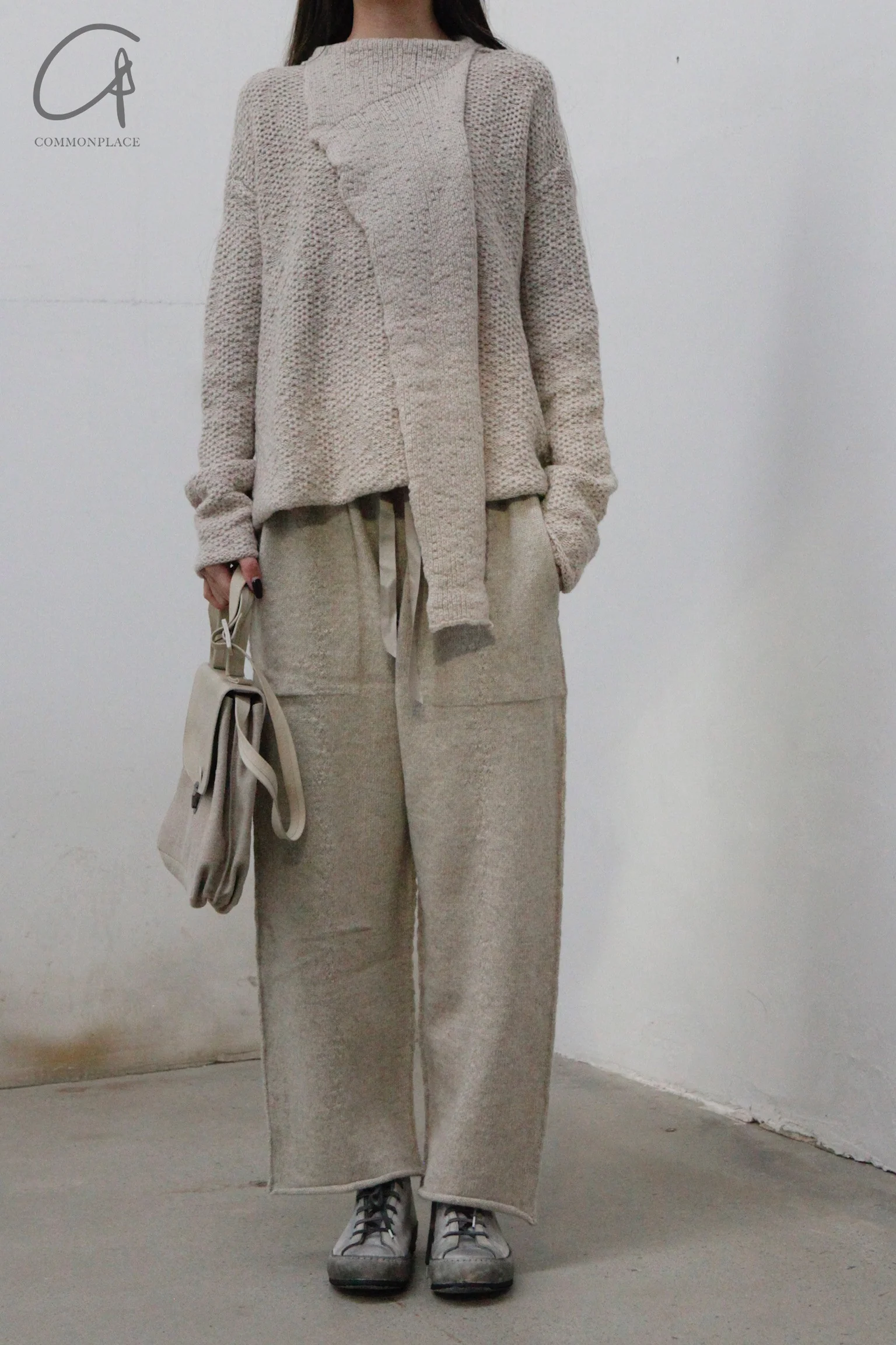 Daniel Andresen loose fitted trousers Cormorant beige - Image 3