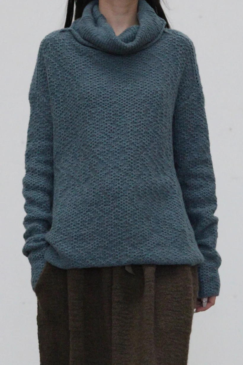 Daniel Andresen loose pullover ABITIBI DARK TEAL dark teal PDA5