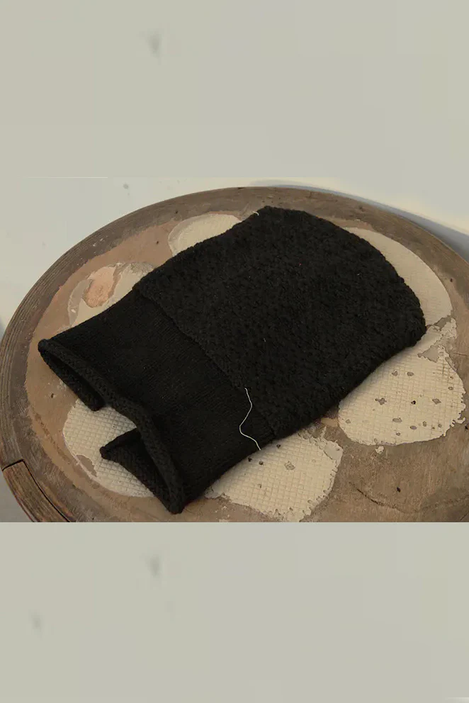 Daniel Andresen Hat Collection I Zhou Yun Belgian Knitted Handmade Hat DA-CYR1-HEI Pure Cashmere Black 1 PDA100 - Image 4