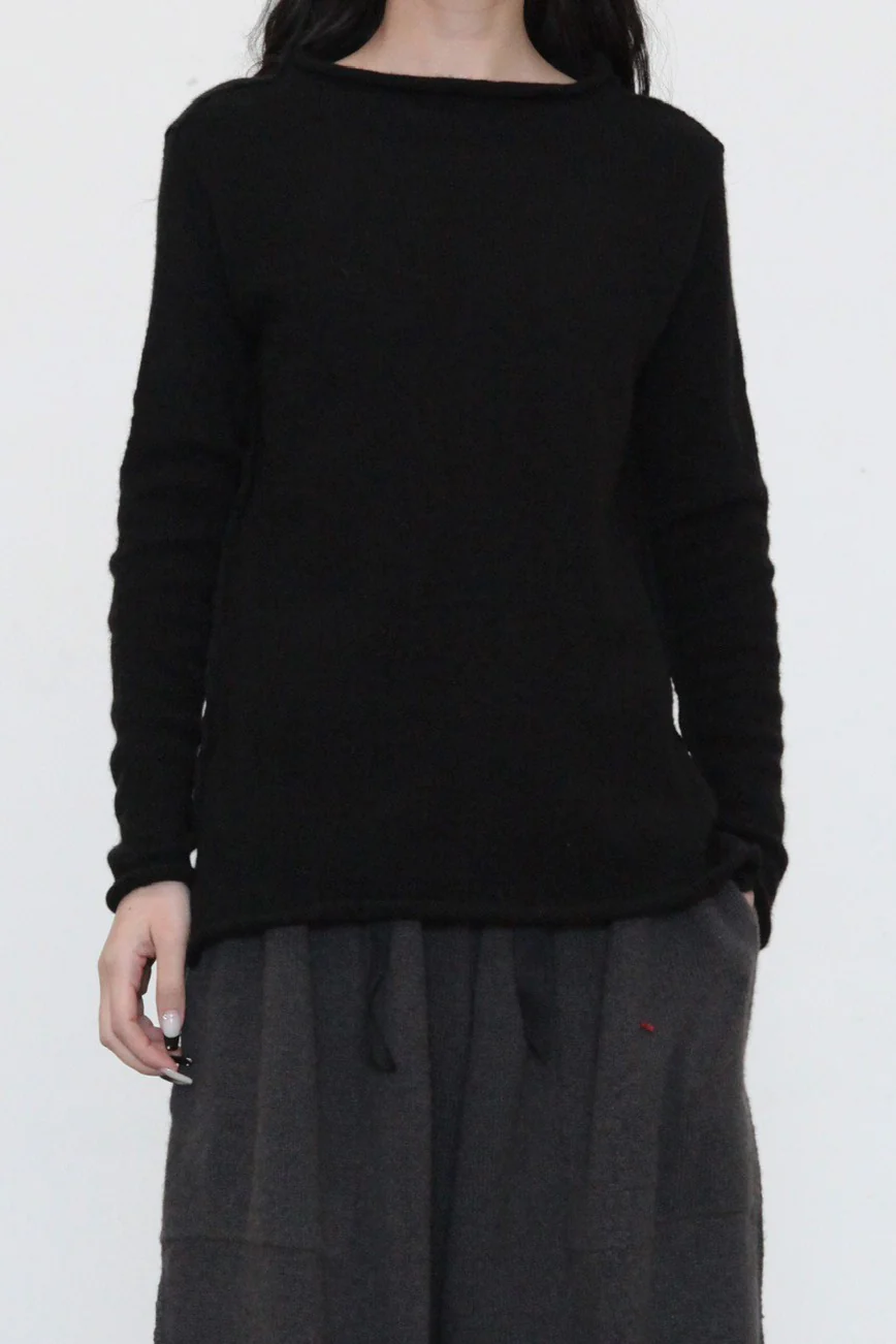 Daniel Andresen pullover GALENA black yak wool PDA9