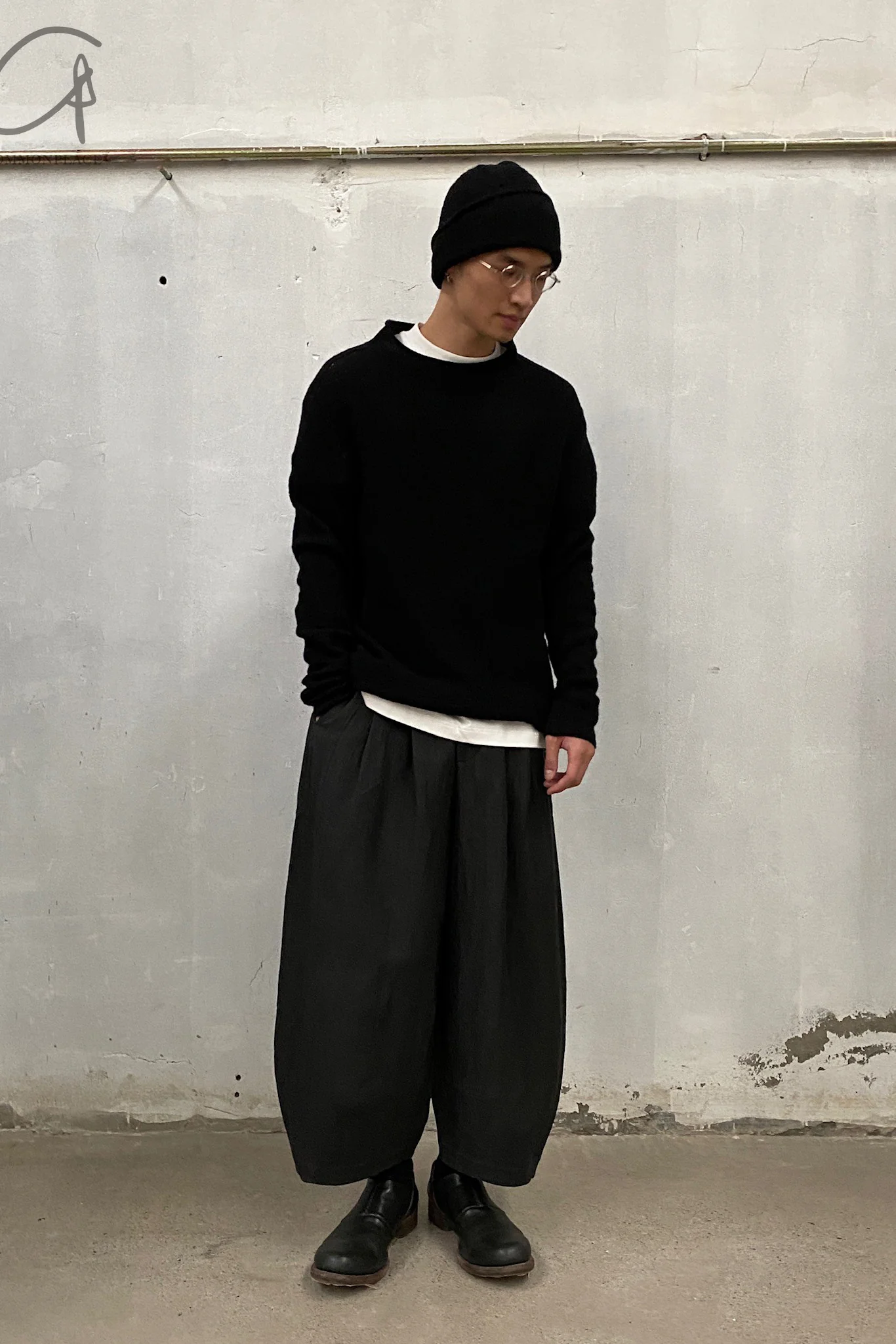 Daniel Andresen pullover JACARANDA black virgin wool PDA9 - Image 6