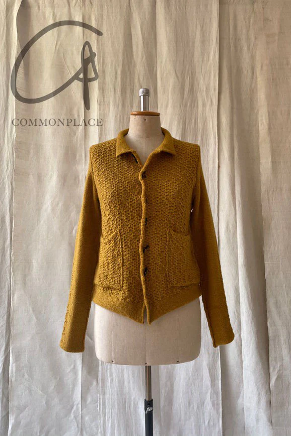 Daniel Andresen pure cashmere button wool sweater DAISY yellow